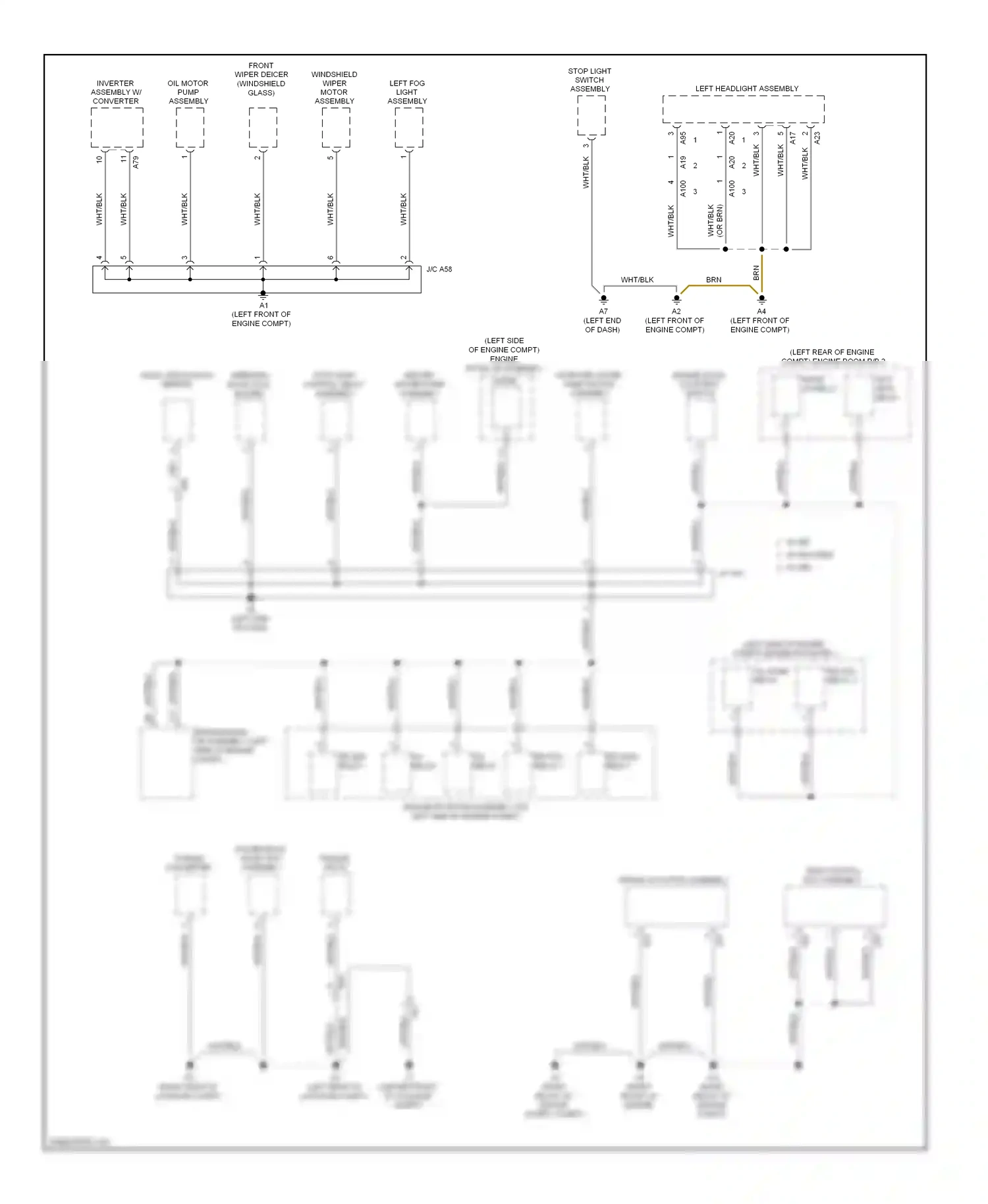 Wiring diagram engine hood courtesy switch for Lexus RX III facelift (2012-2015) (1 of 1)