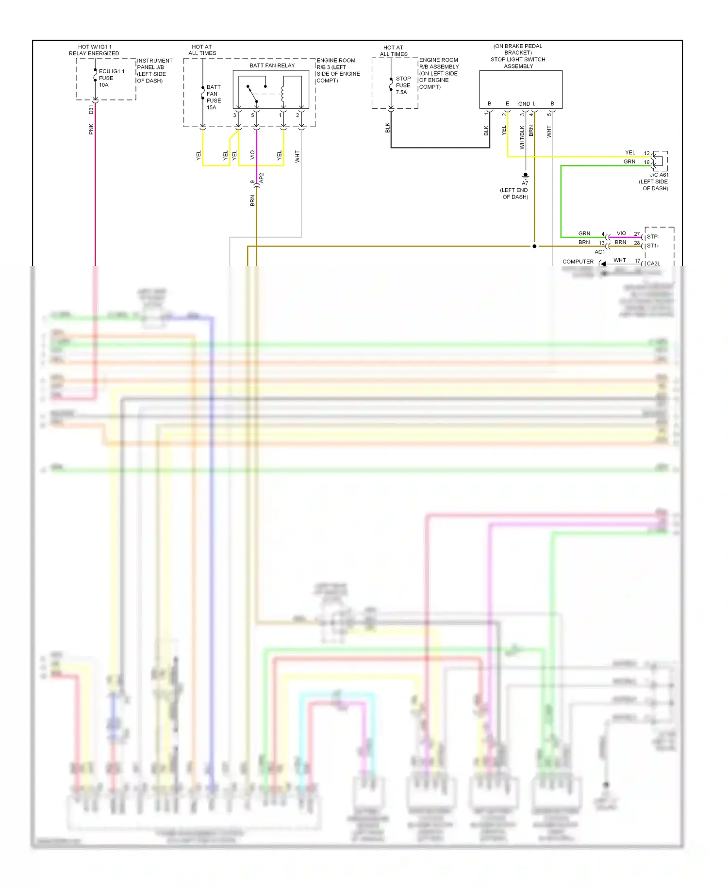 Lexus RX III facelift (2012-2015) ethb wiring diagram  (1 of 1)