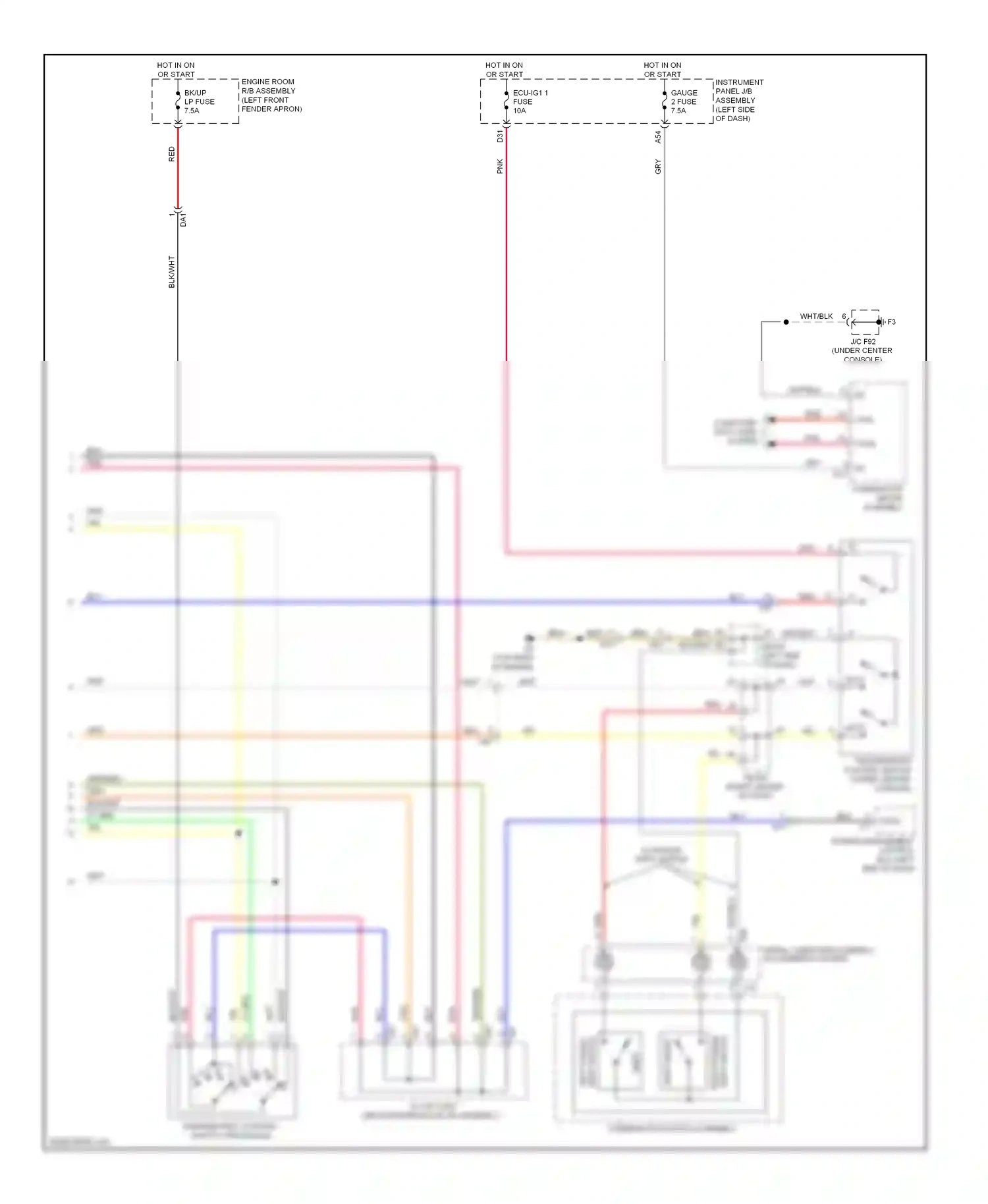 Wiring diagram grn/red for Lexus RX III facelift (2012-2015) (2 of 16)