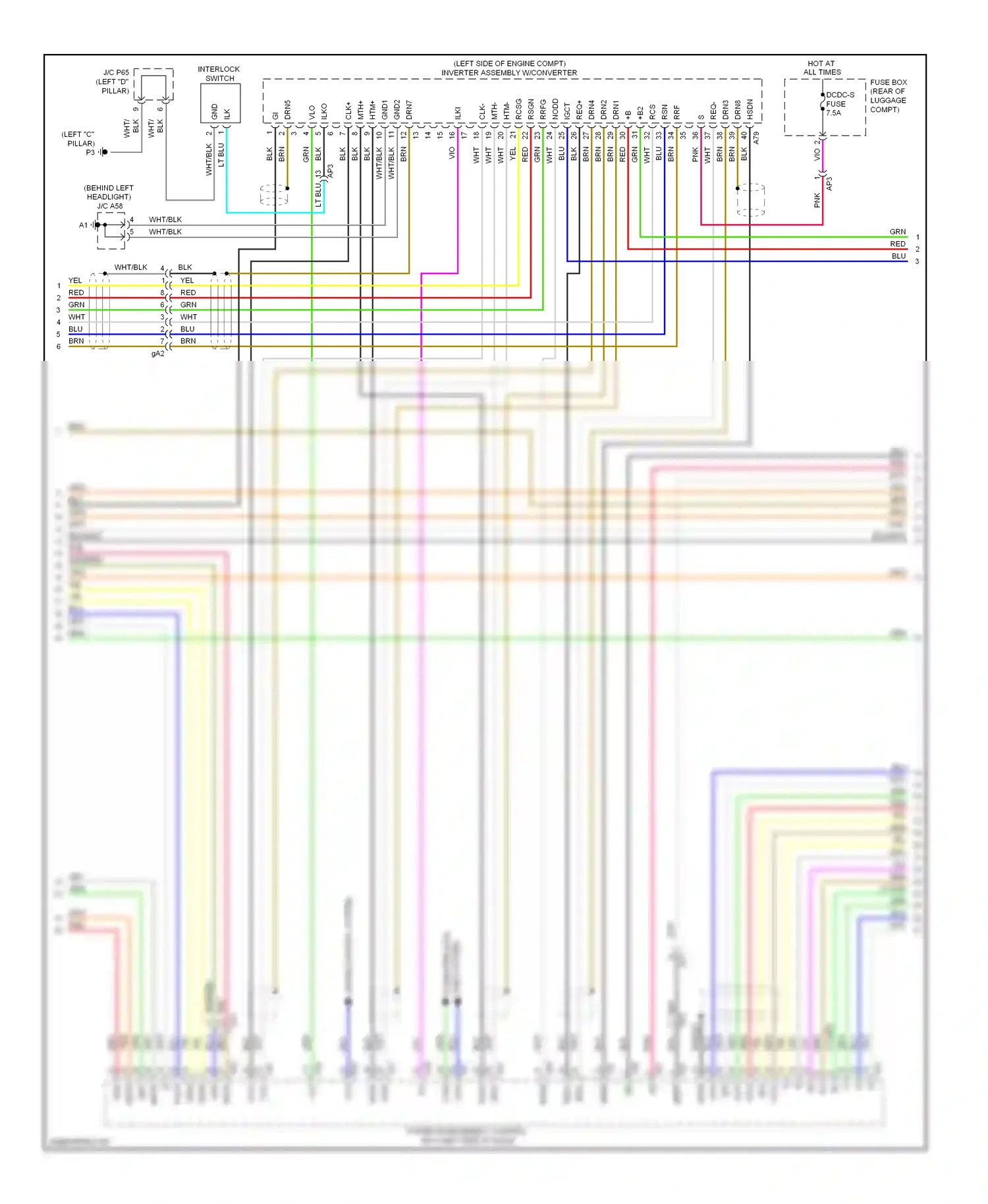 Lexus RX III facelift (2012-2015) hsdn wiring diagram  (3 of 3)