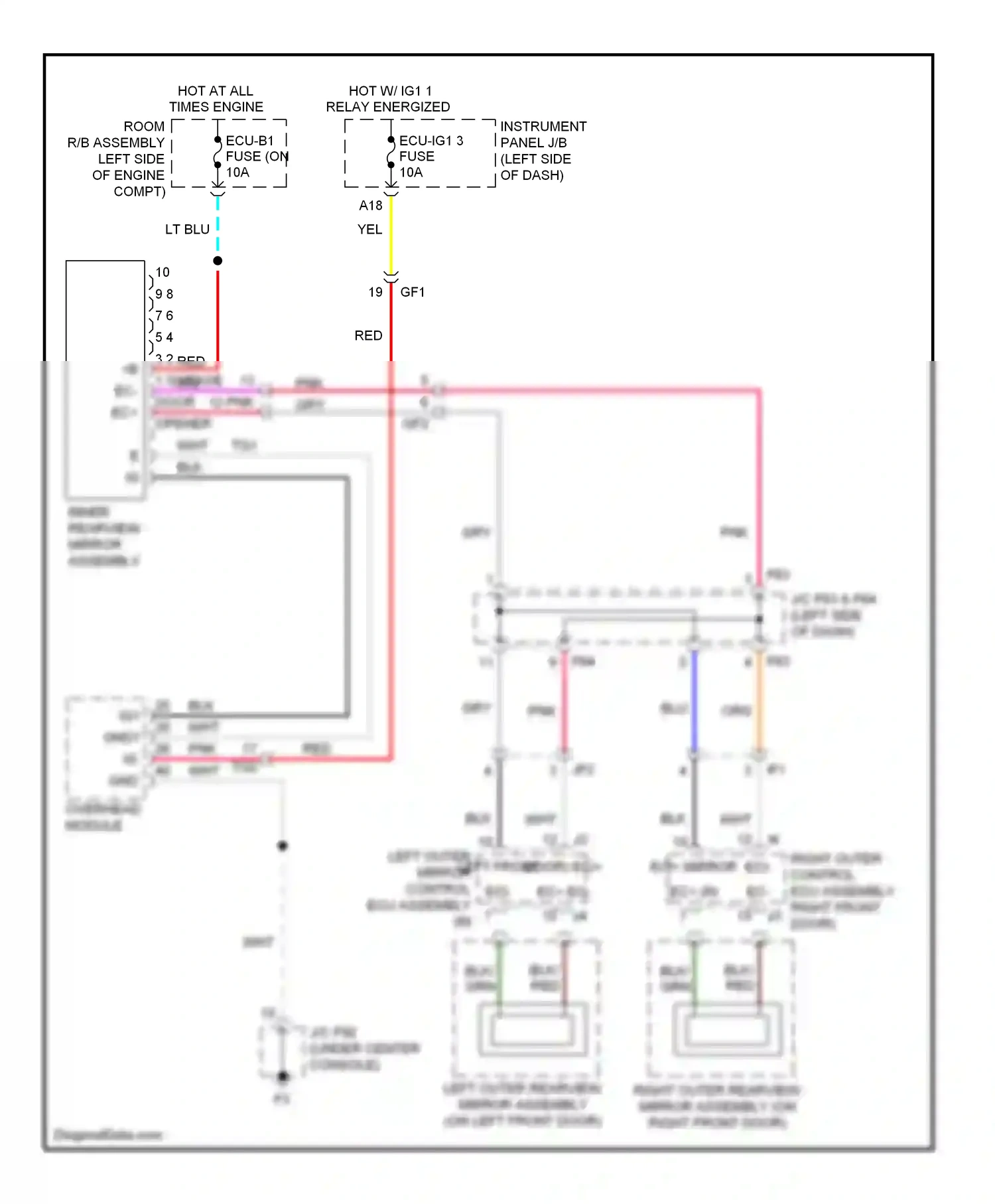 Wiring diagram lt blu for Lexus RX III facelift (2012-2015) (82 of 84)