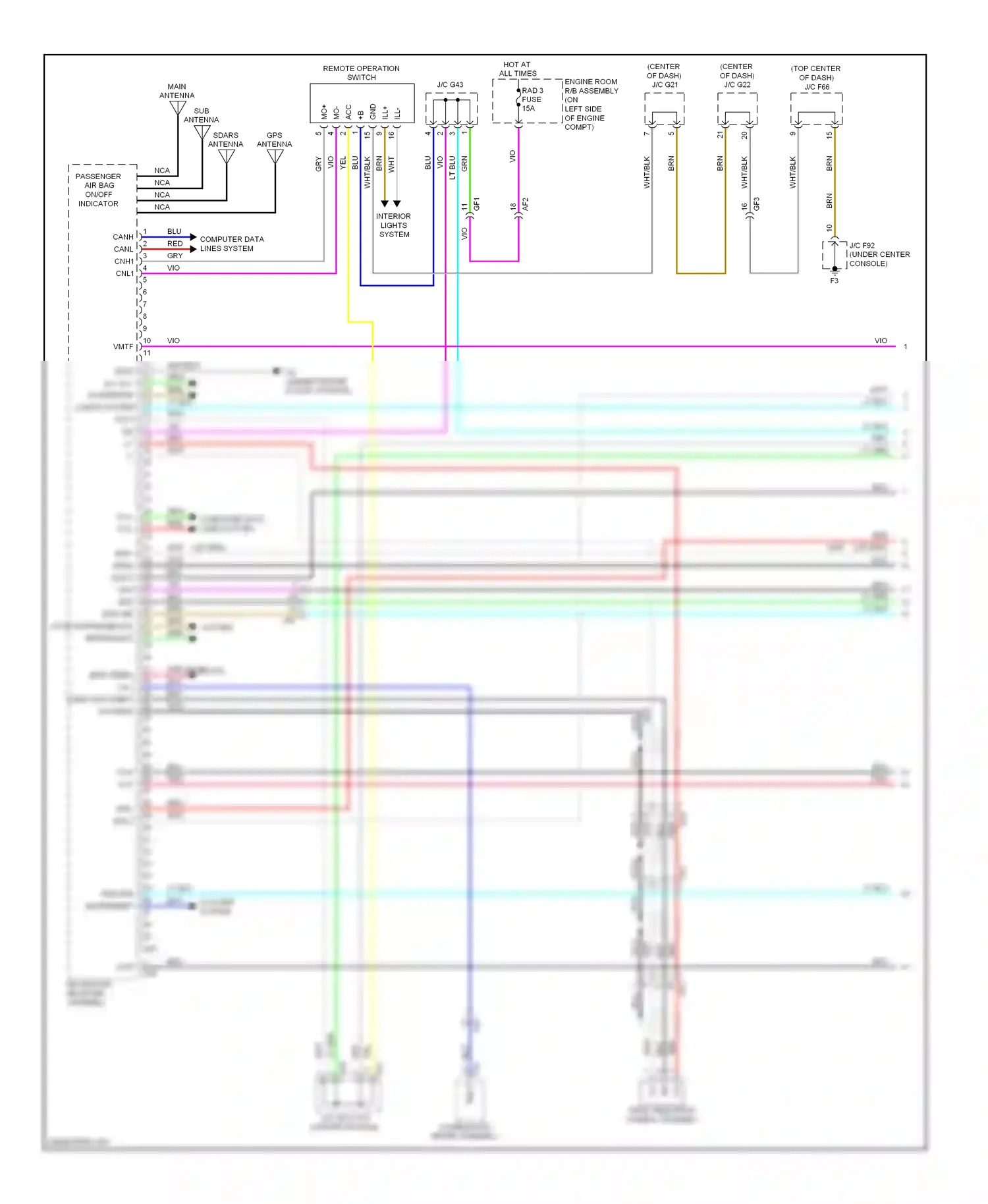 Wiring diagram mo- for Lexus RX III facelift (2012-2015) (1 of 4)