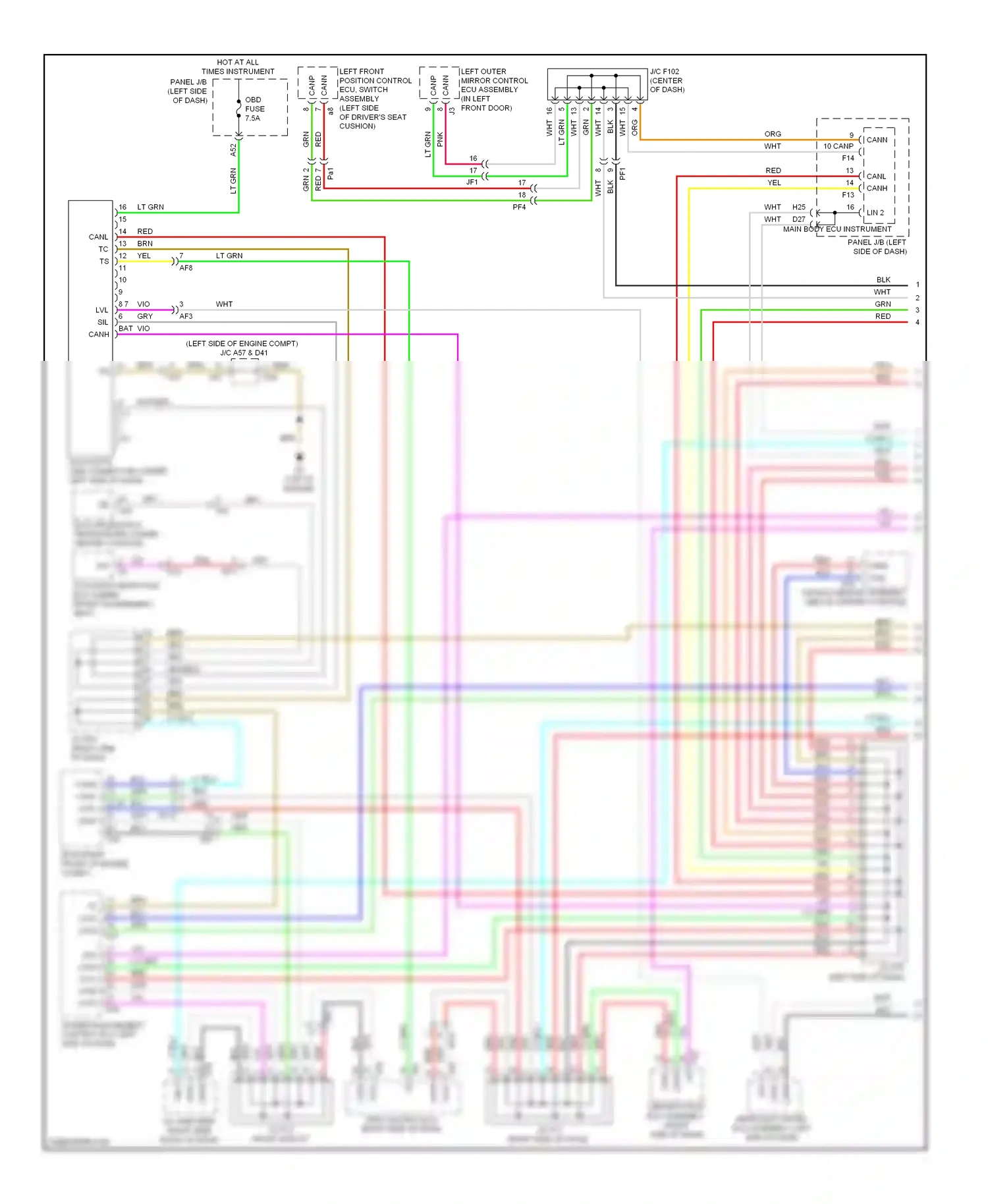 Wiring diagram pnk for Lexus RX III facelift (2012-2015) (12 of 123)