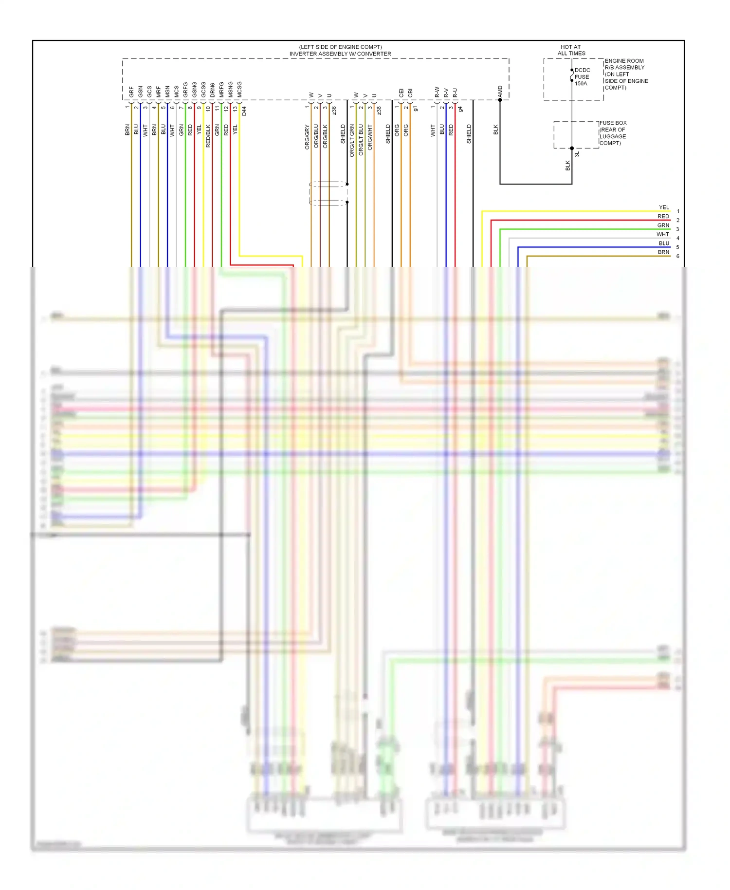 Wiring diagram r-v for Lexus RX III facelift (2012-2015) (3 of 3)