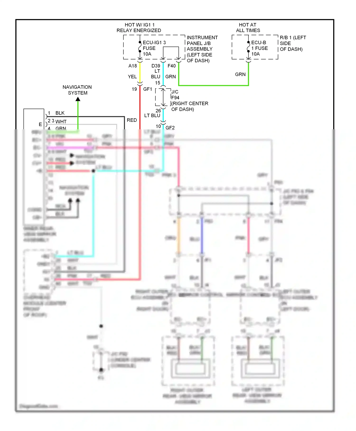 Wiring diagram relay energized for Lexus RX III facelift (2012-2015) (13 of 40)