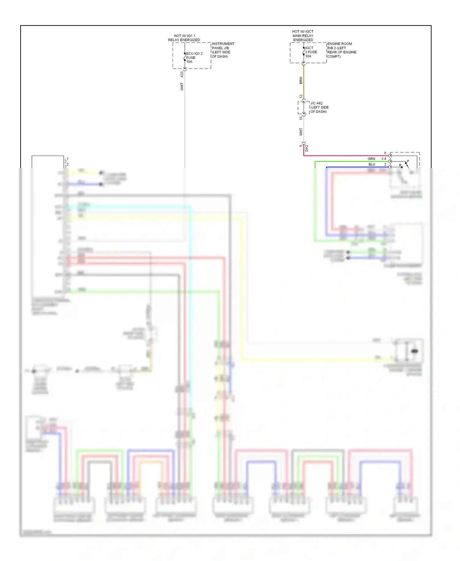 Wiring diagram sensor 2 for Lexus RX III facelift (2012-2015) (1 of 1)