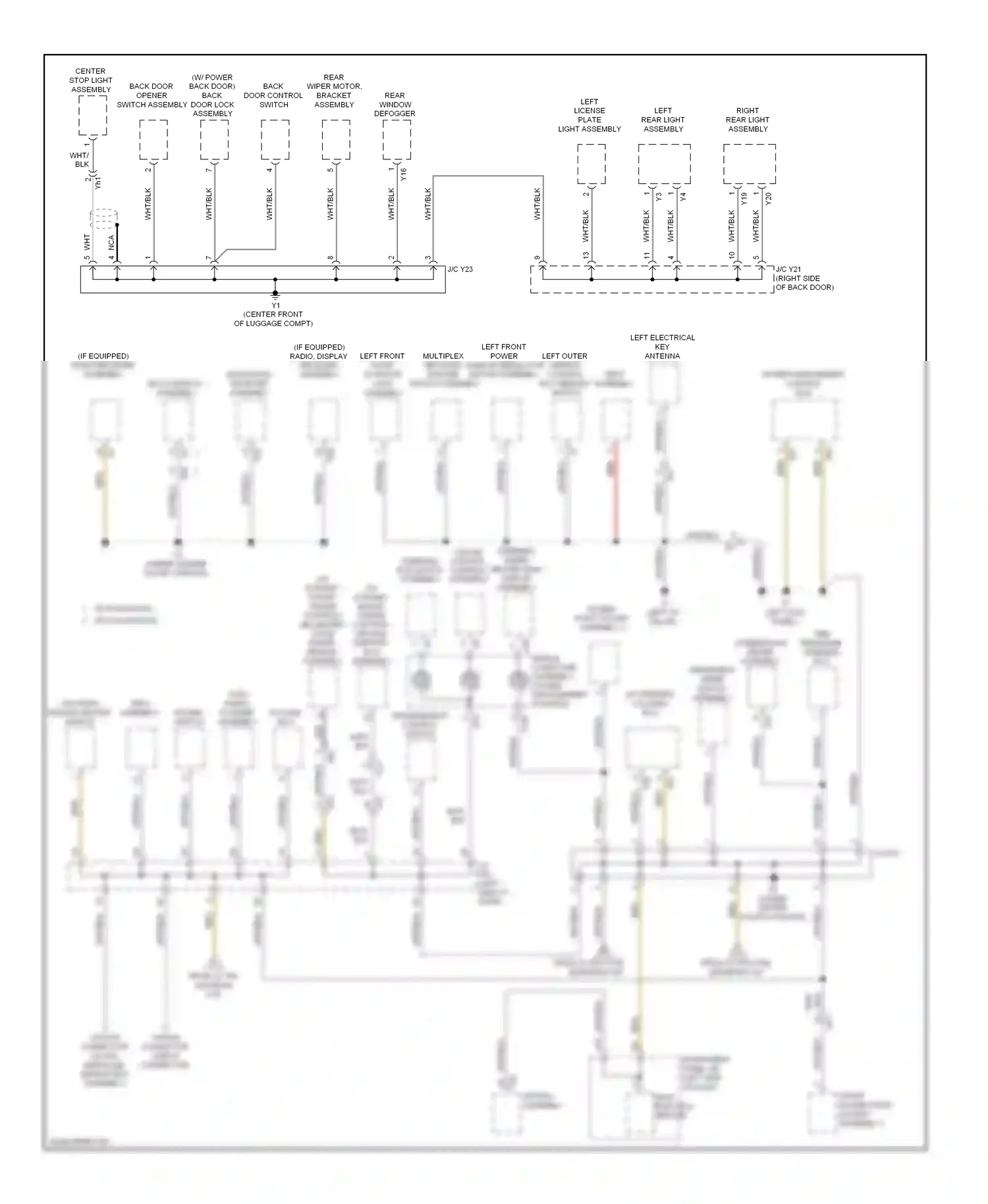 Wiring diagram steering pad switch assembly for Lexus RX III facelift (2012-2015) (3 of 9)