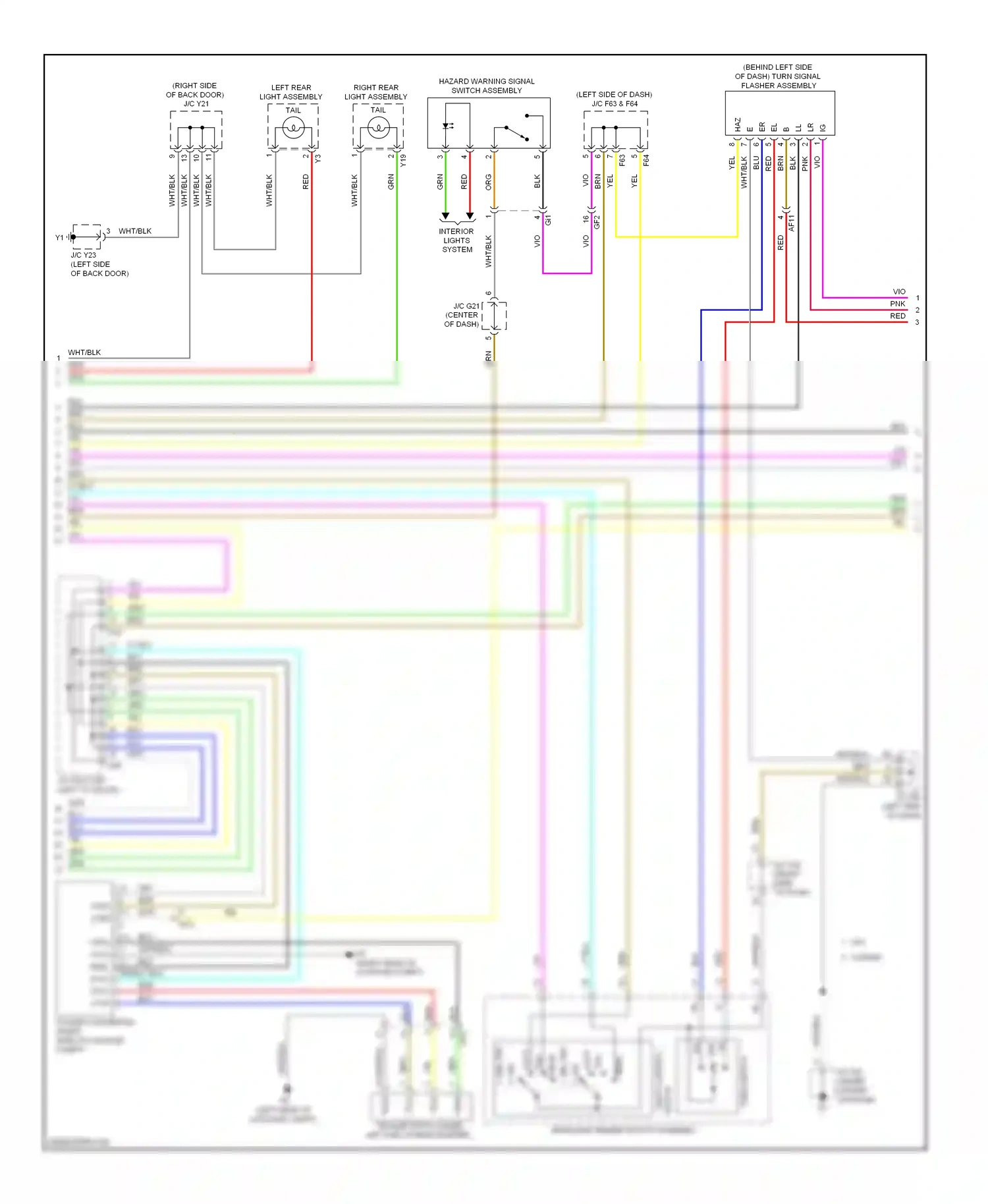 Lexus RX III facelift (2012-2015) tail wiring diagram  (4 of 6)