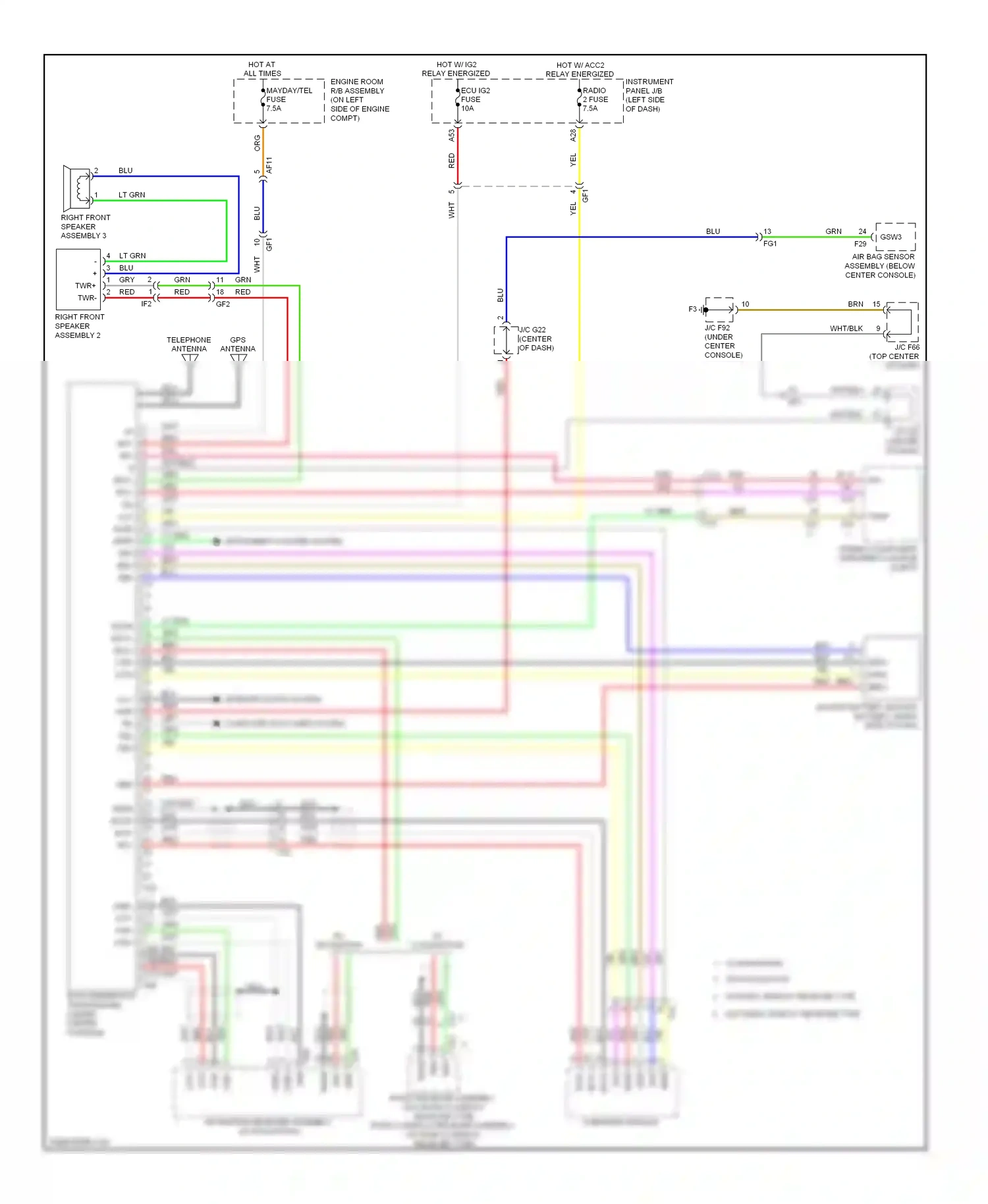 Lexus RX III facelift (2012-2015) usb wiring diagram  (5 of 5)