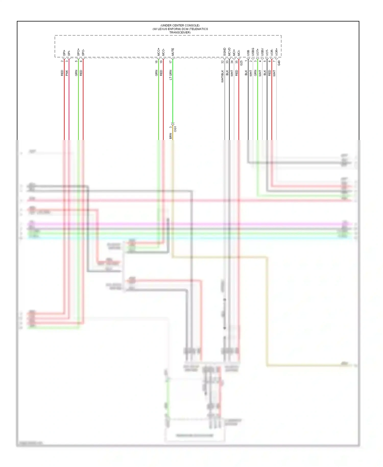 Lexus RX III facelift (2012-2015) usb wiring diagram  (1 of 5)
