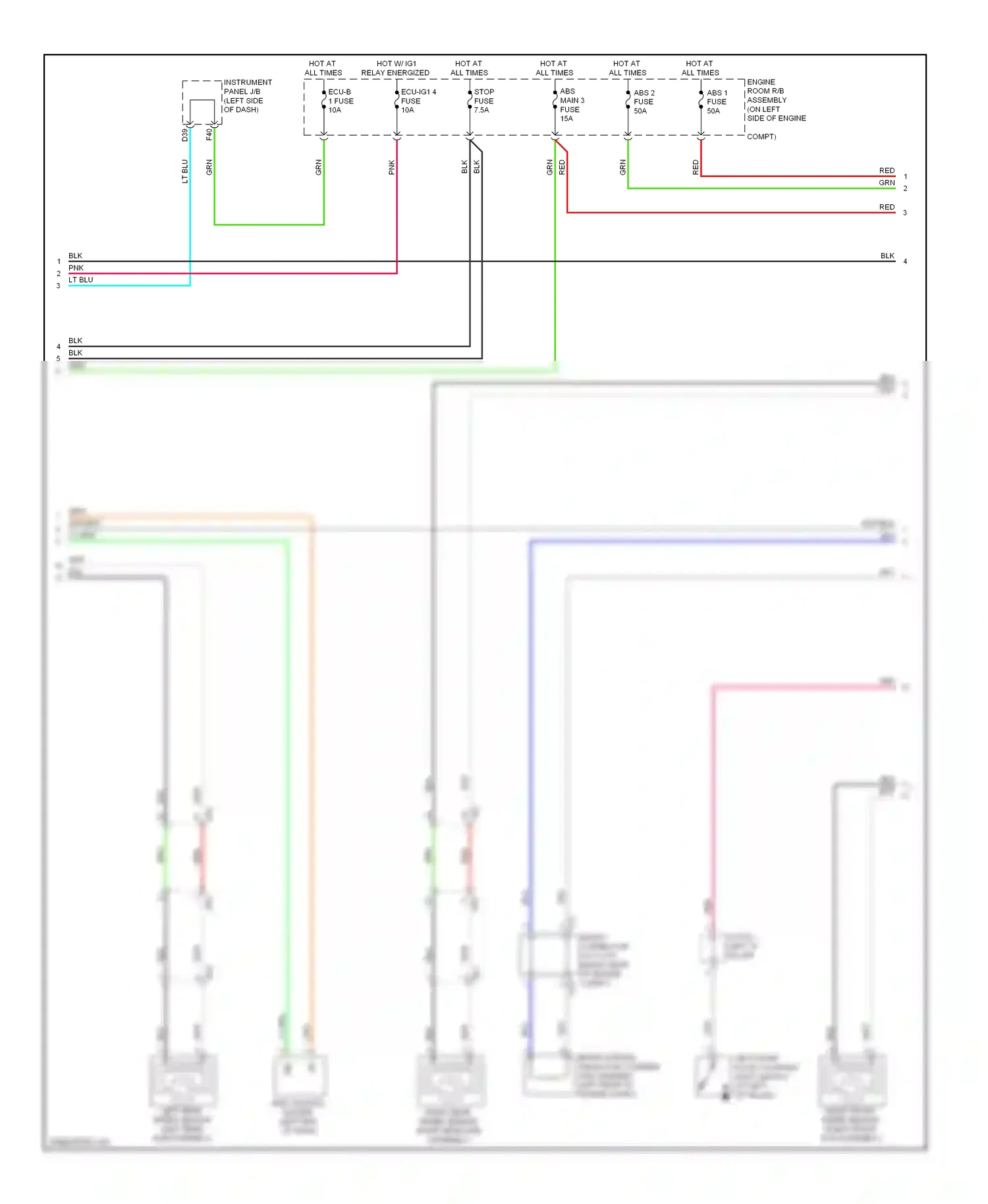 Lexus RX III facelift (2012-2015) vbz wiring diagram  (1 of 1)