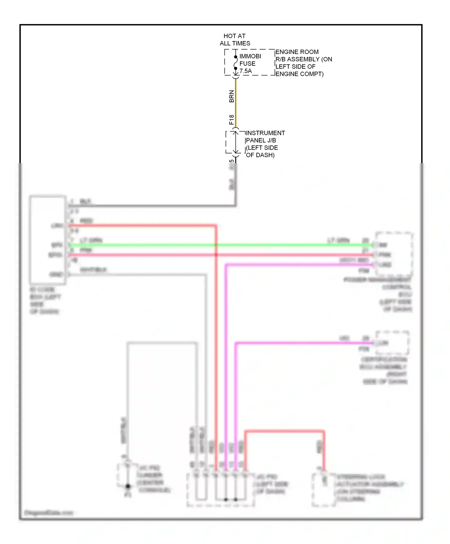 Wiring diagram wht/blk for Lexus RX III facelift (2012-2015) (10 of 126)
