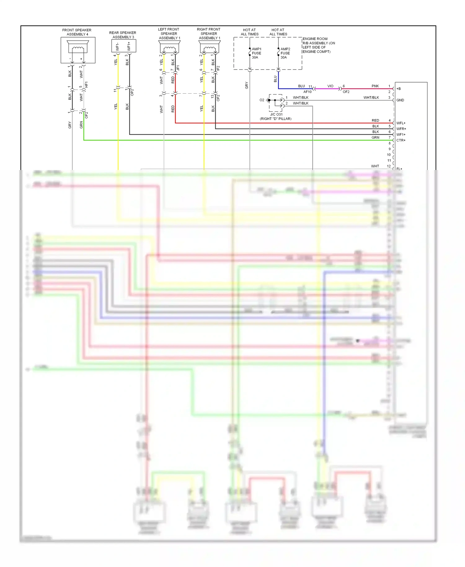 Wiring diagram wht/blk for Lexus RX III facelift (2012-2015) (88 of 126)