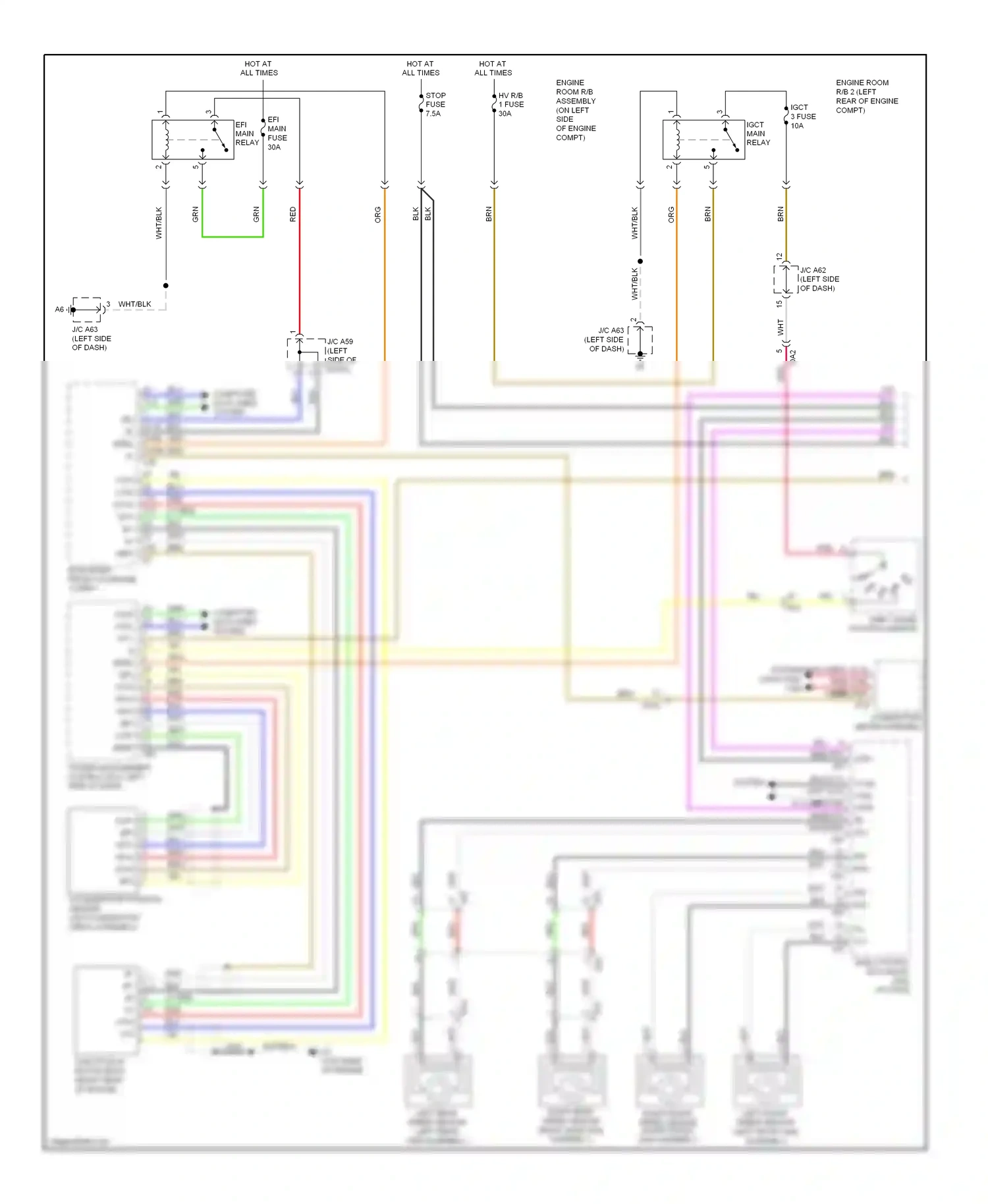 Wiring diagram yel for Lexus RX III facelift (2012-2015) (15 of 123)