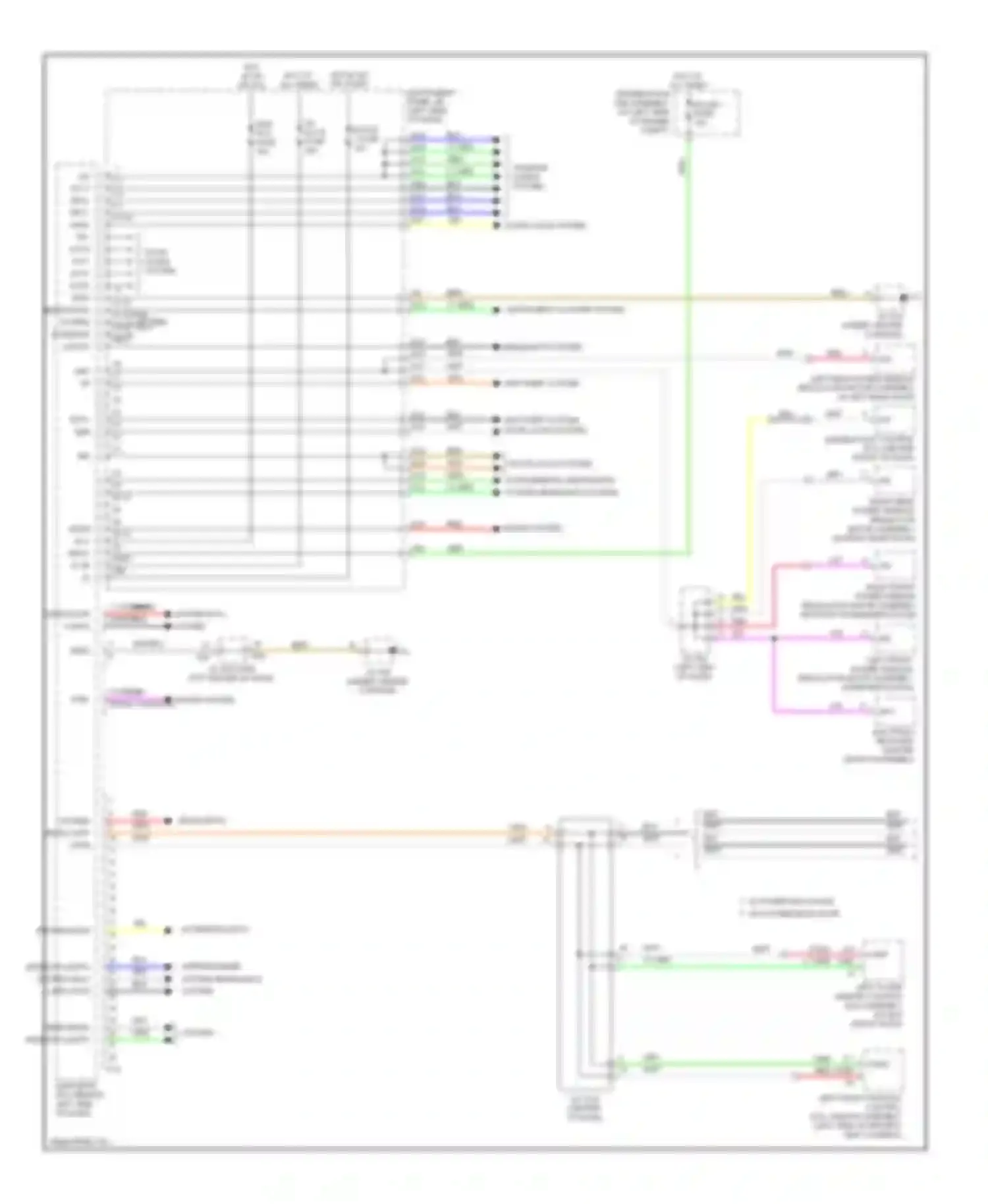 RX Lexus III (2008-2012): Body control modules circuit (1 of 2)