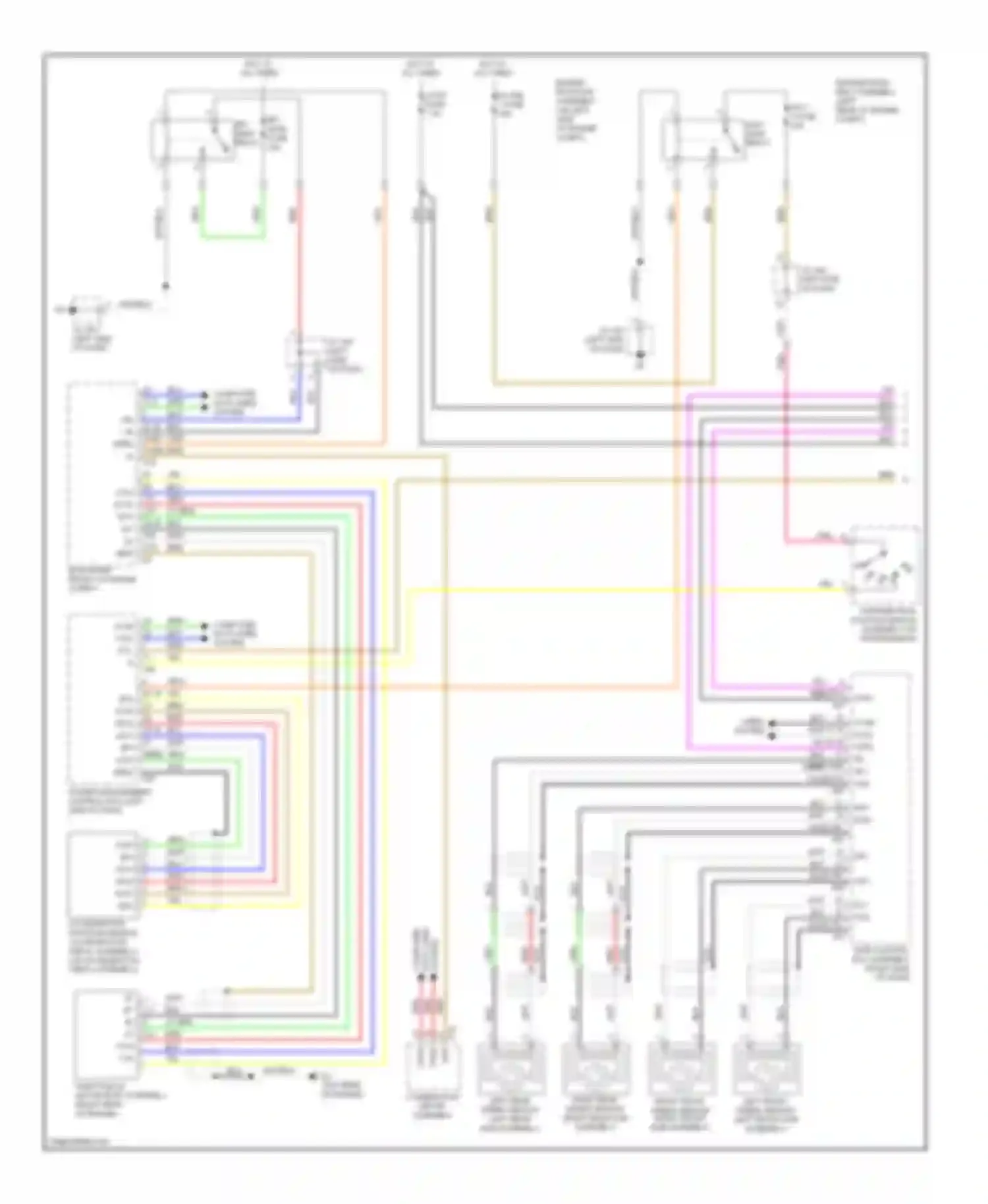 RX Lexus III (2008-2012): Cruise control circuit, with dynamic radar controls (1 of 2)