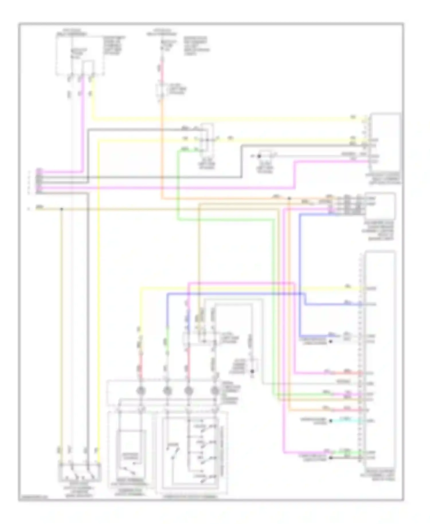 RX Lexus III (2008-2012): Cruise control circuit, with dynamic radar controls (2 of 2)