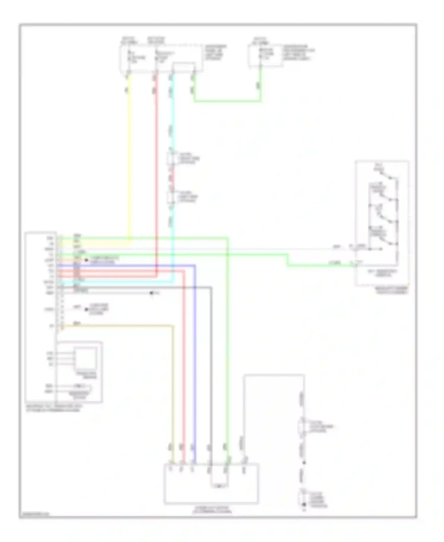 RX Lexus III (2008-2012): Power tilt steering column circuit