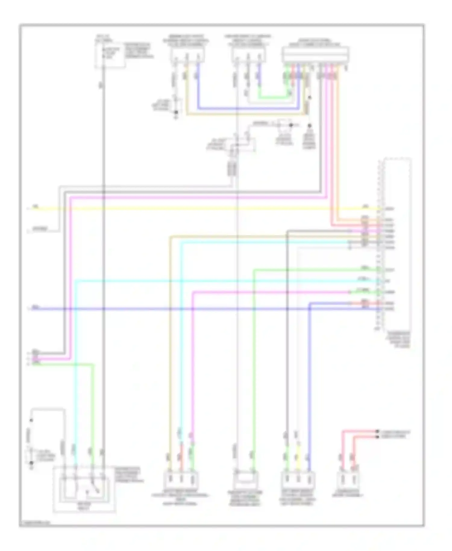 RX Lexus III (2008-2012): Electronic suspension circuit (2 of 2)