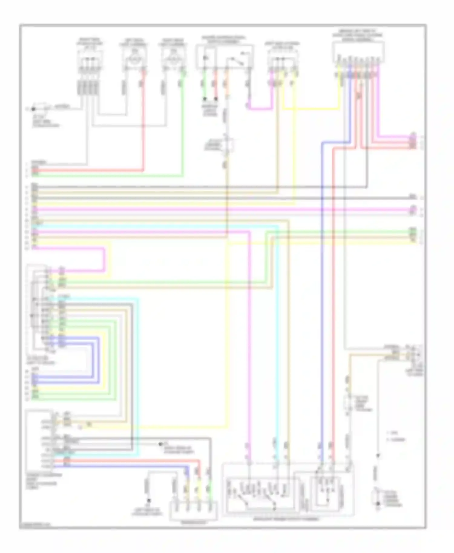 RX Lexus III (2008-2012): Exterior lamps circuit (2 of 3)