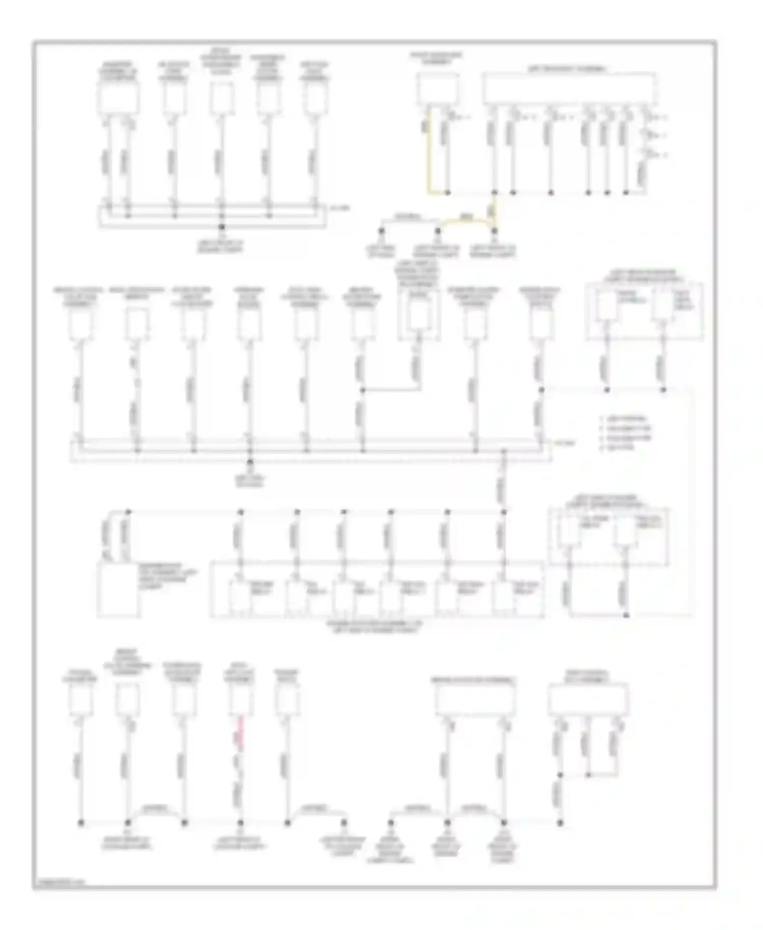 RX Lexus III (2008-2012): Ground distribution circuit (1 of 5)