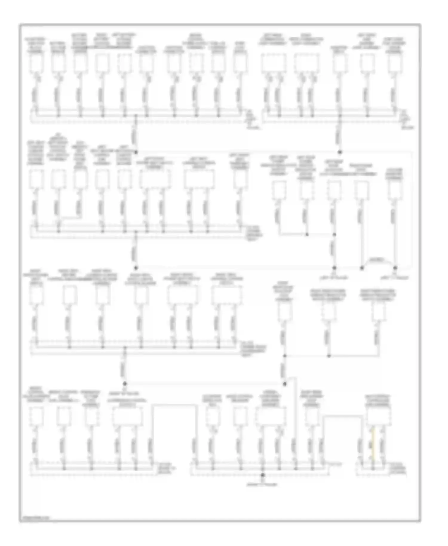 RX Lexus III (2008-2012): Ground distribution circuit (3 of 5)