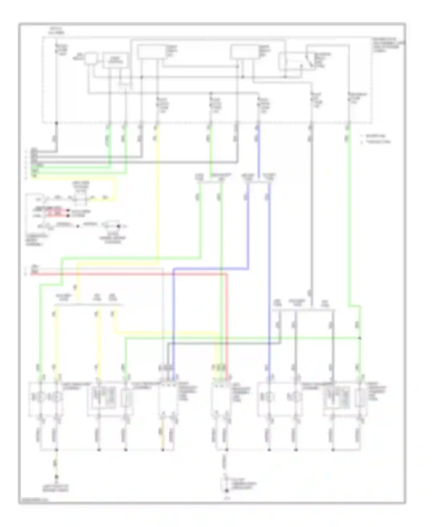 RX Lexus III (2008-2012): Headlamps circuit (2 of 2)