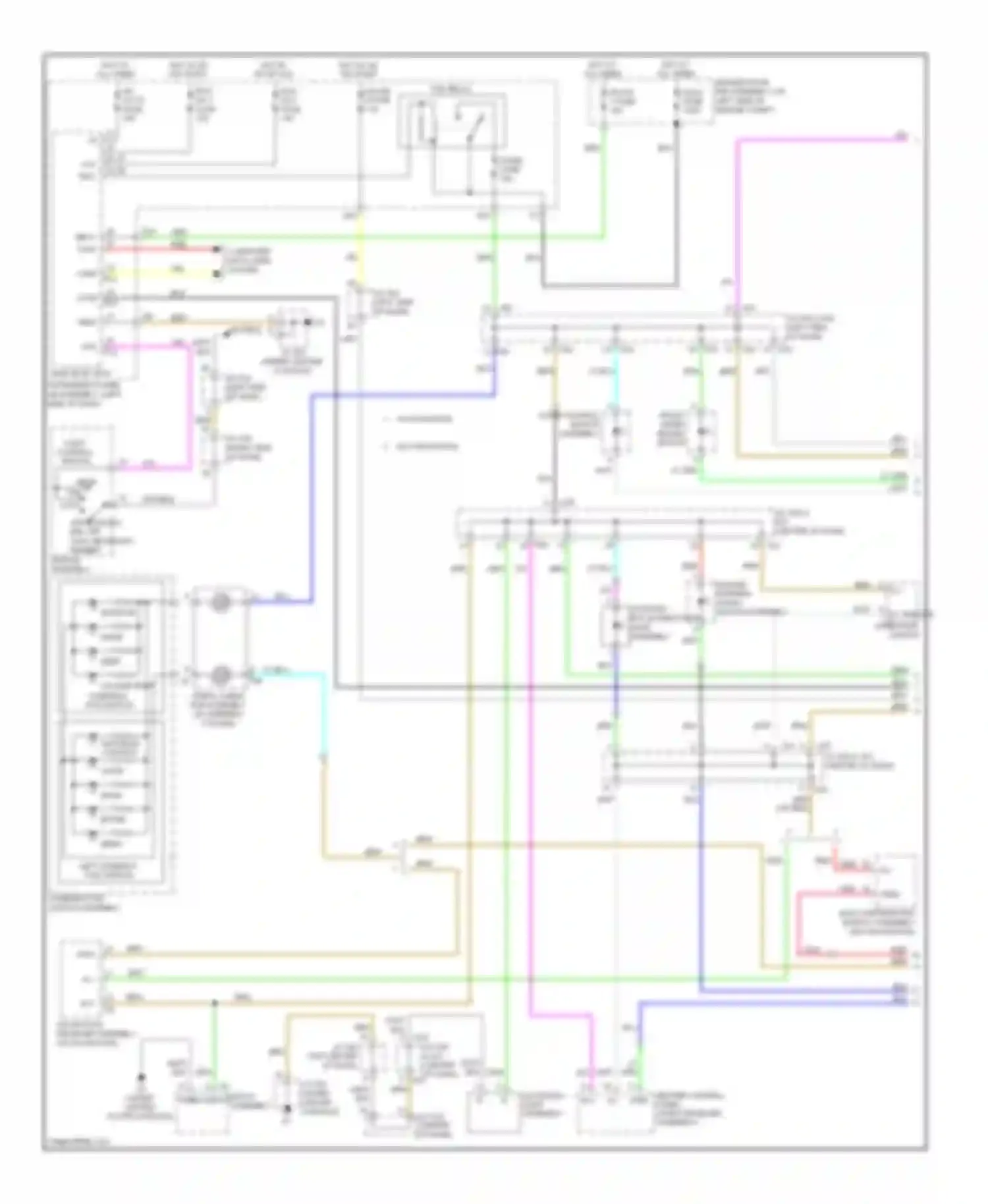 RX Lexus III (2008-2012): Instrument illumination circuit (1 of 2)