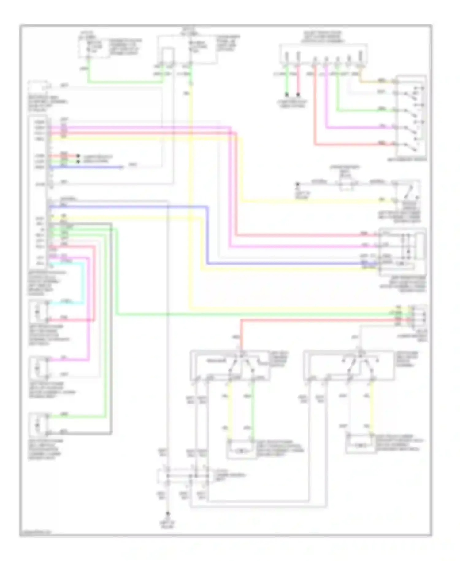 RX Lexus III (2008-2012): Driver"s memory seat circuit