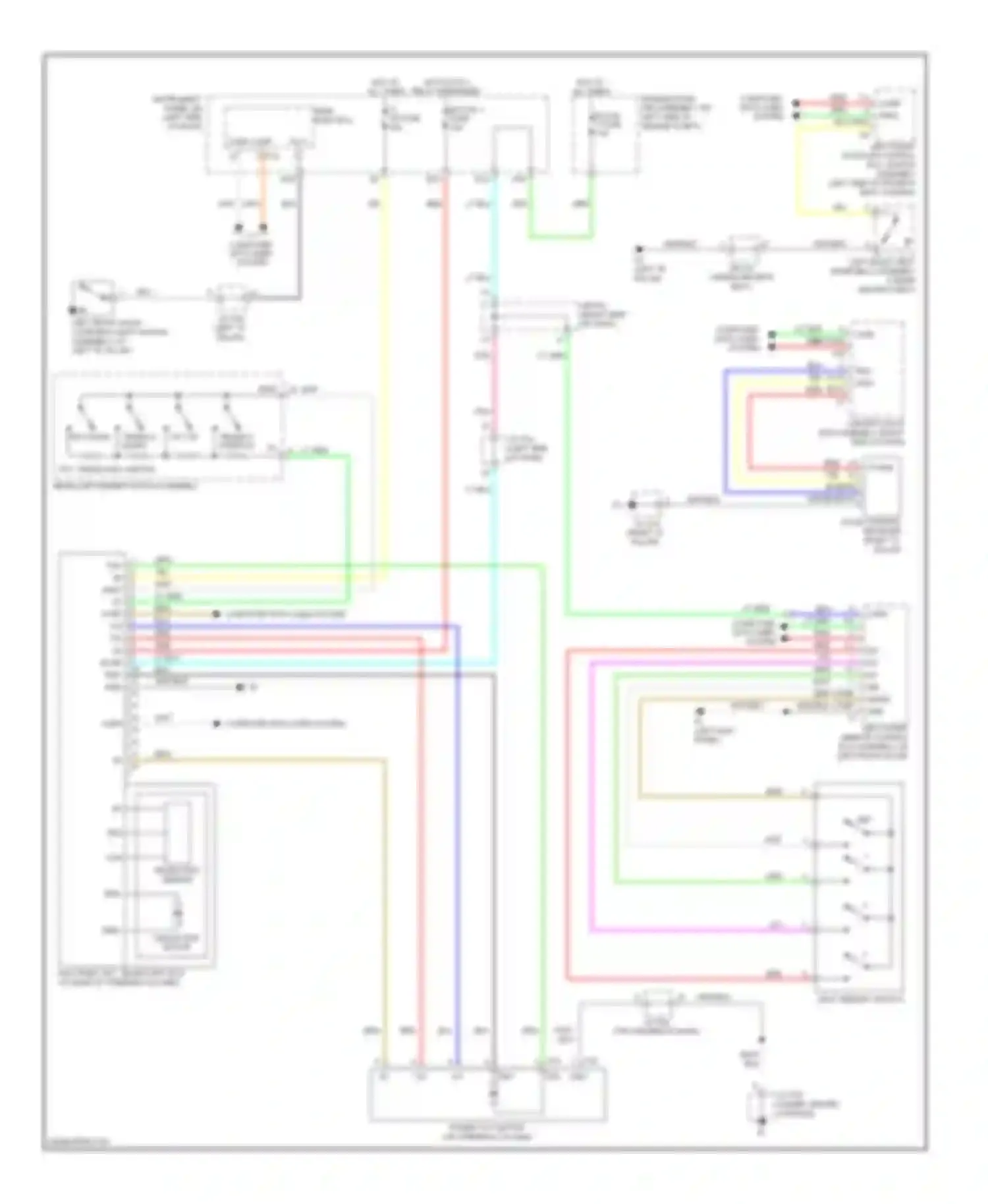 RX Lexus III (2008-2012): Memory power tilt & power telescopic circuit
