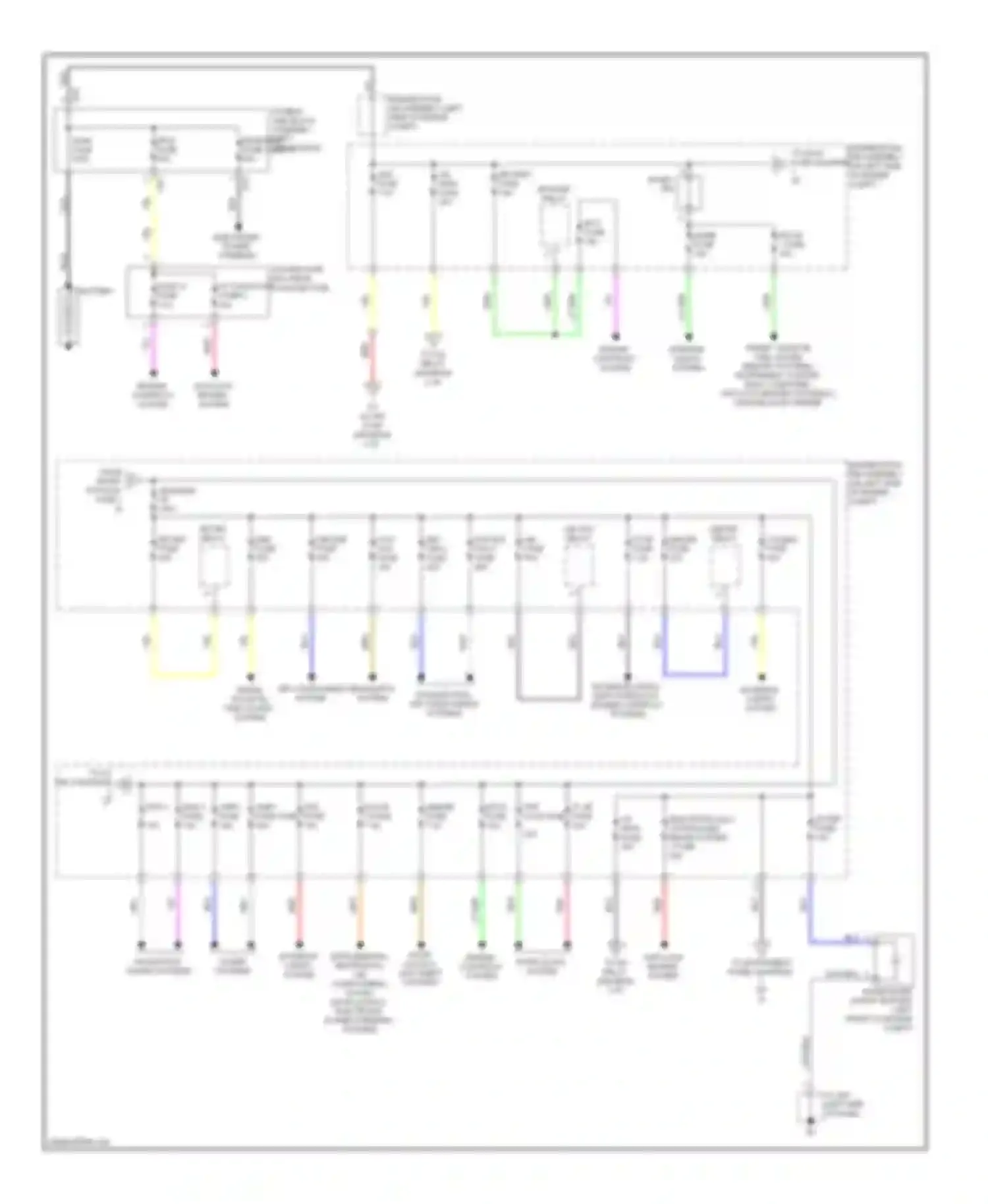 RX Lexus III (2008-2012): Power distribution circuit (1 of 4)