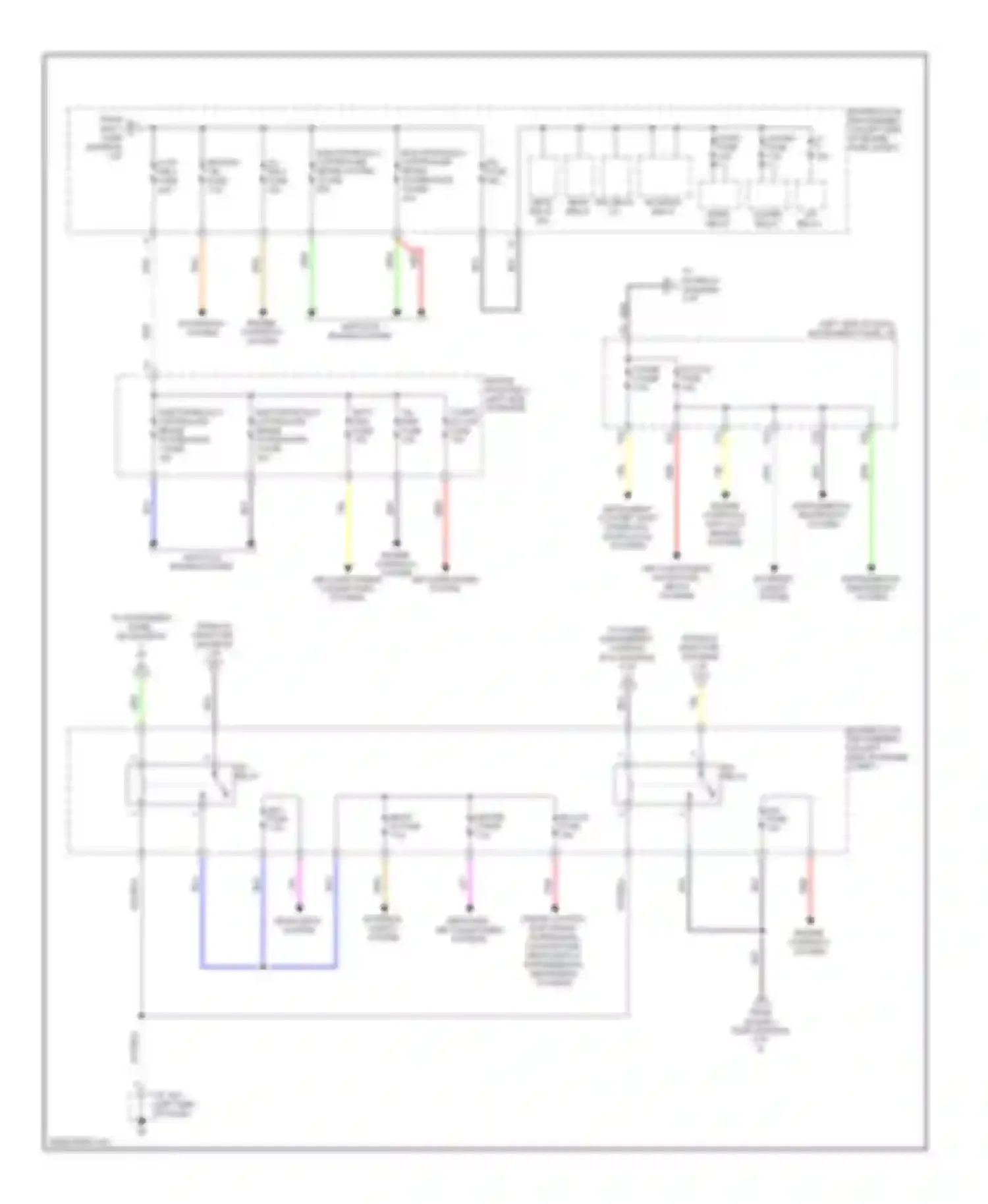 RX Lexus III (2008-2012): Power distribution circuit (2 of 4)