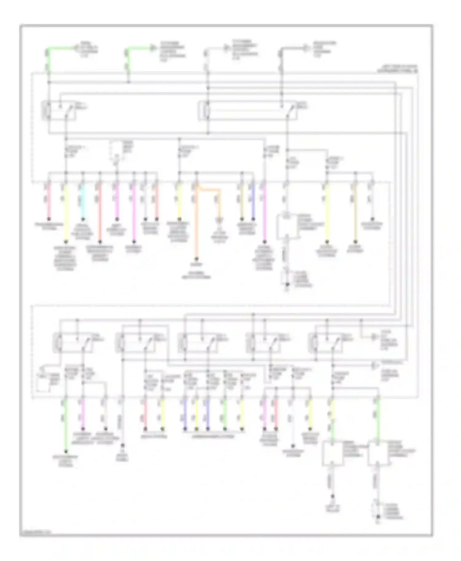 RX Lexus III (2008-2012): Power distribution circuit (3 of 4)
