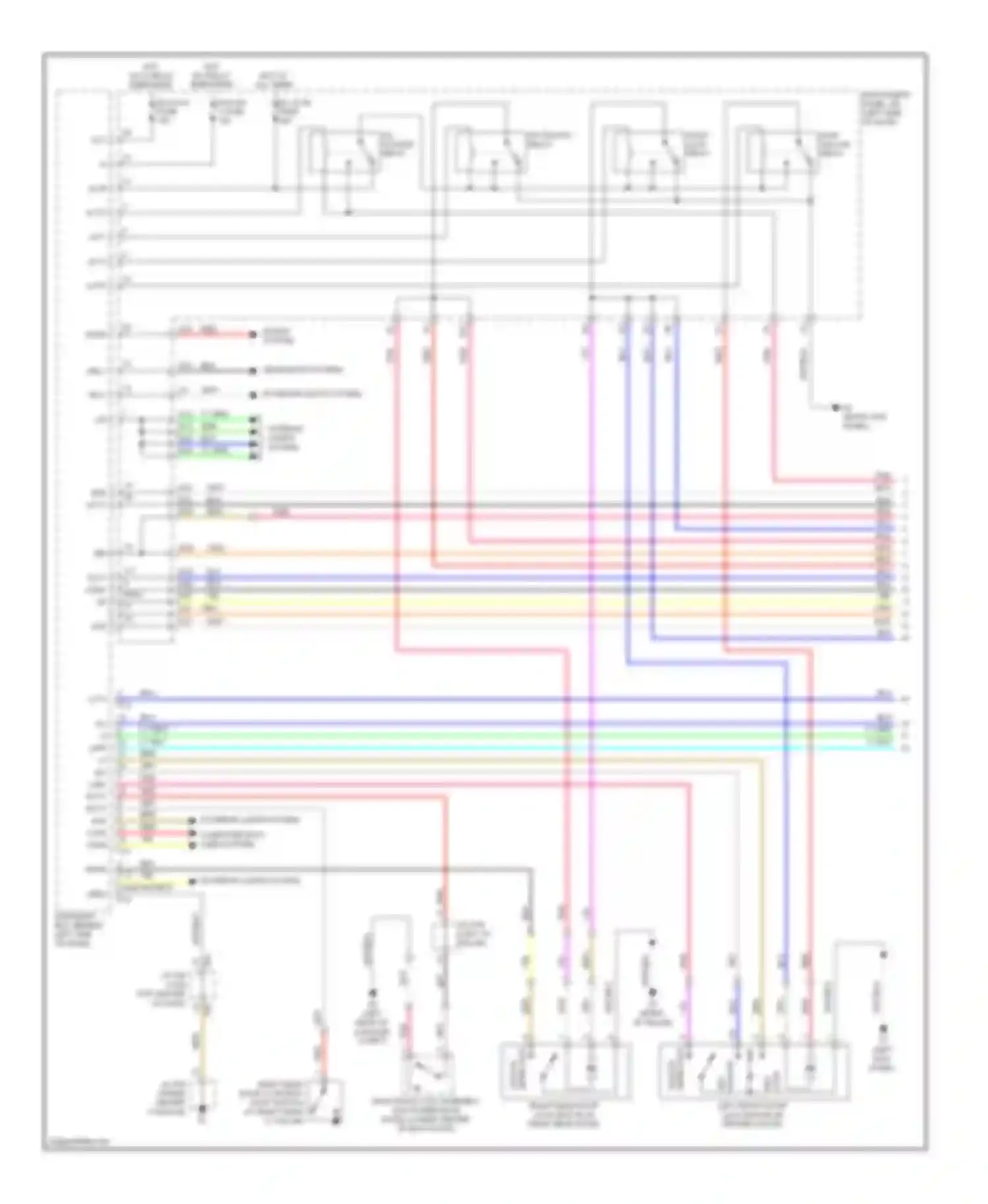 RX Lexus III (2008-2012): Power door locks circuit (1 of 5)