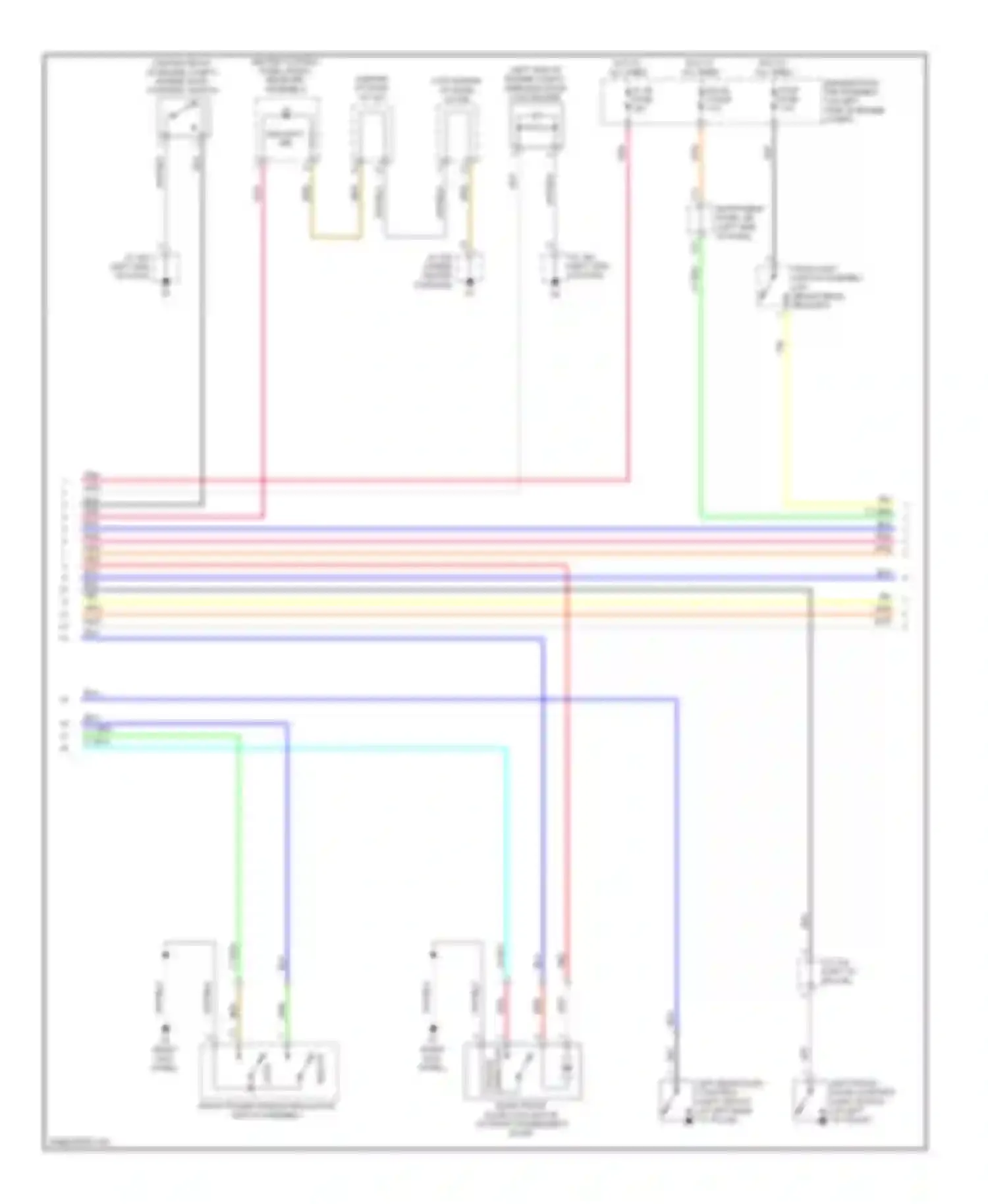RX Lexus III (2008-2012): Power door locks circuit (2 of 5)