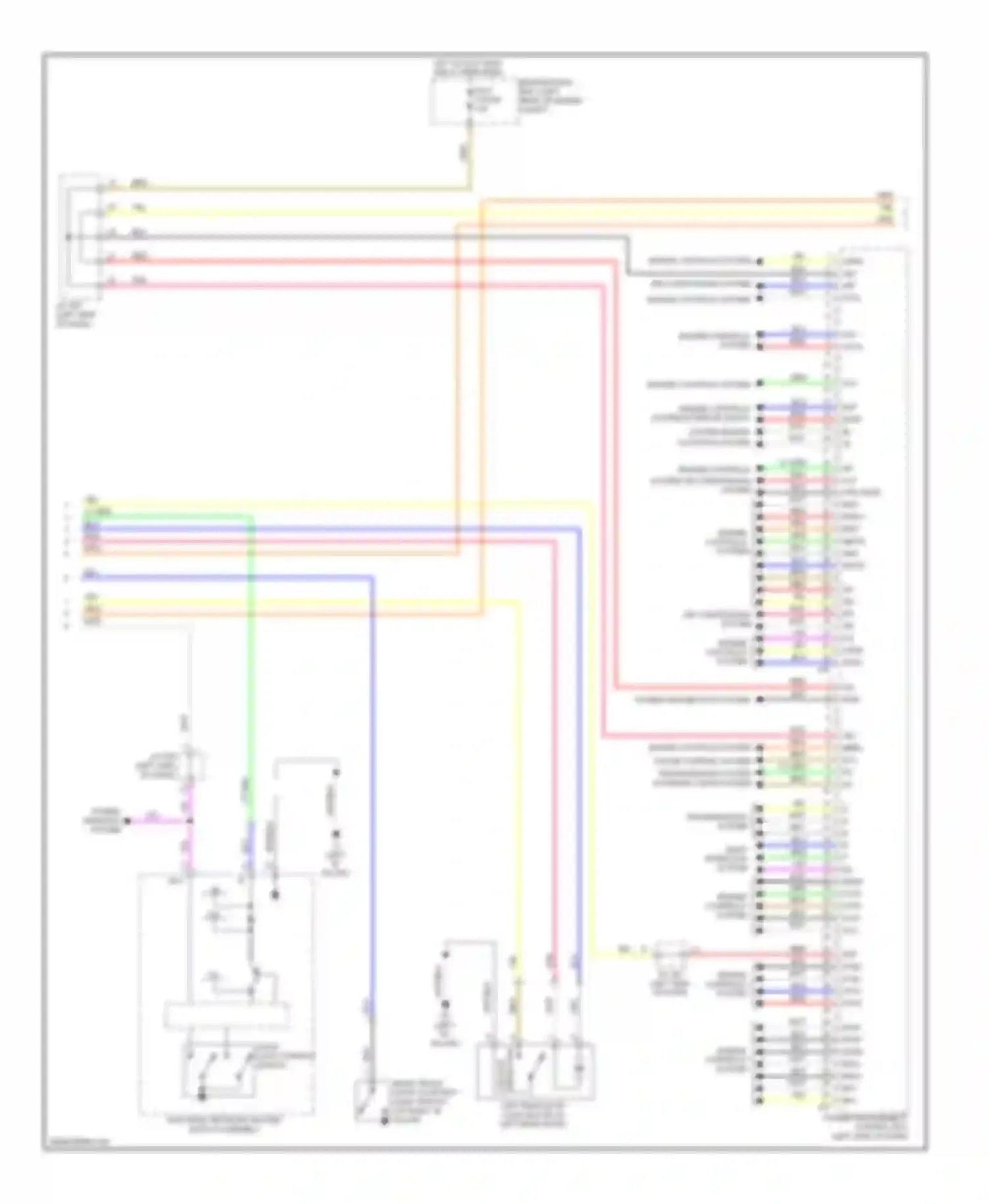 RX Lexus III (2008-2012): Power door locks circuit (3 of 5)