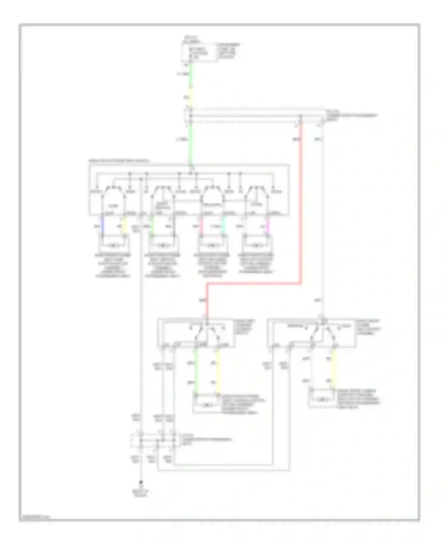 RX Lexus III (2008-2012): Passenger power seat circuit