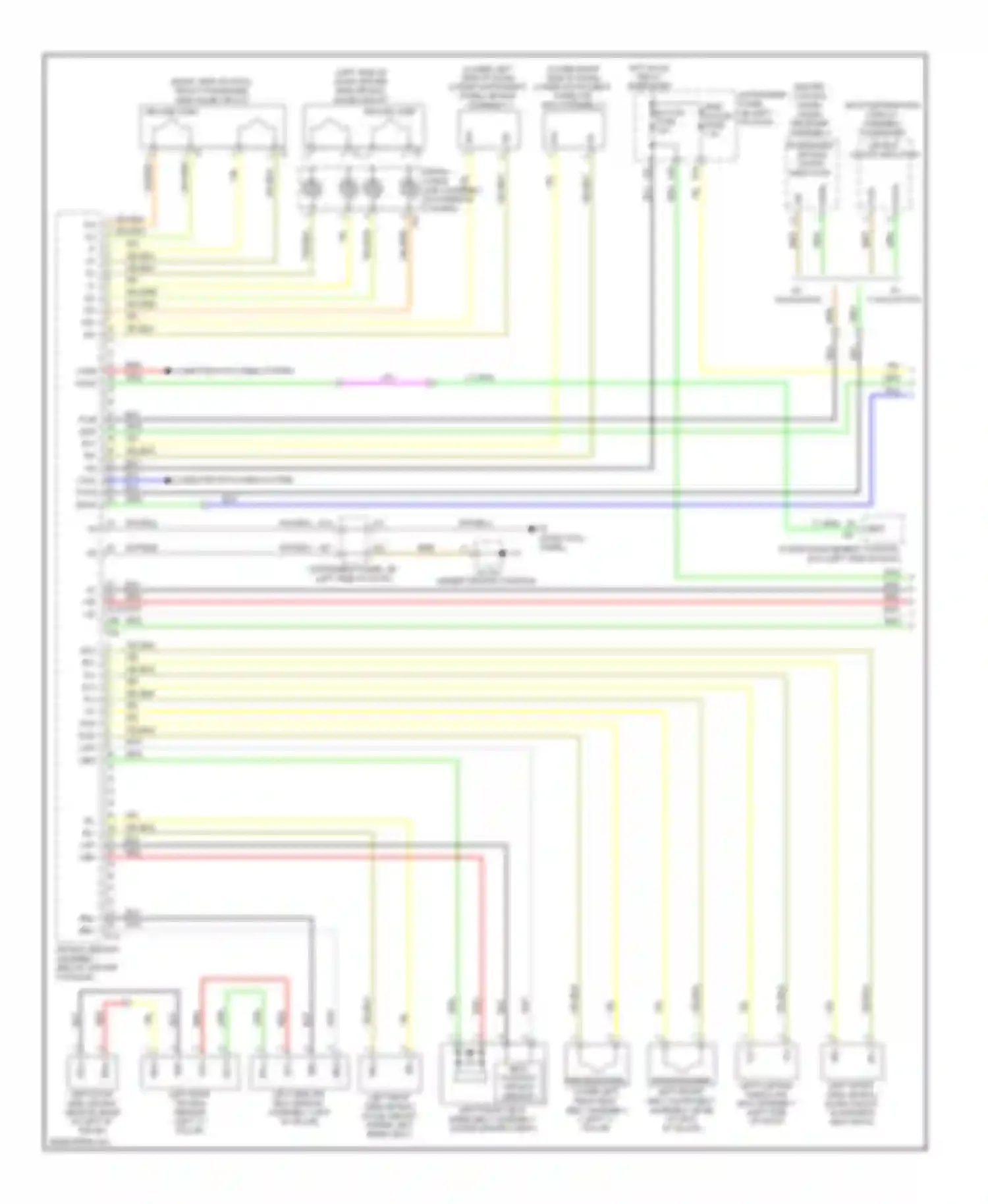 RX Lexus III (2008-2012): Supplemental restraint circuit (1 of 2)