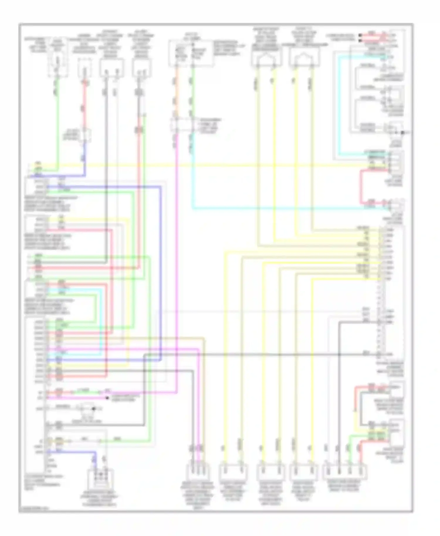 RX Lexus III (2008-2012): Supplemental restraint circuit (2 of 2)