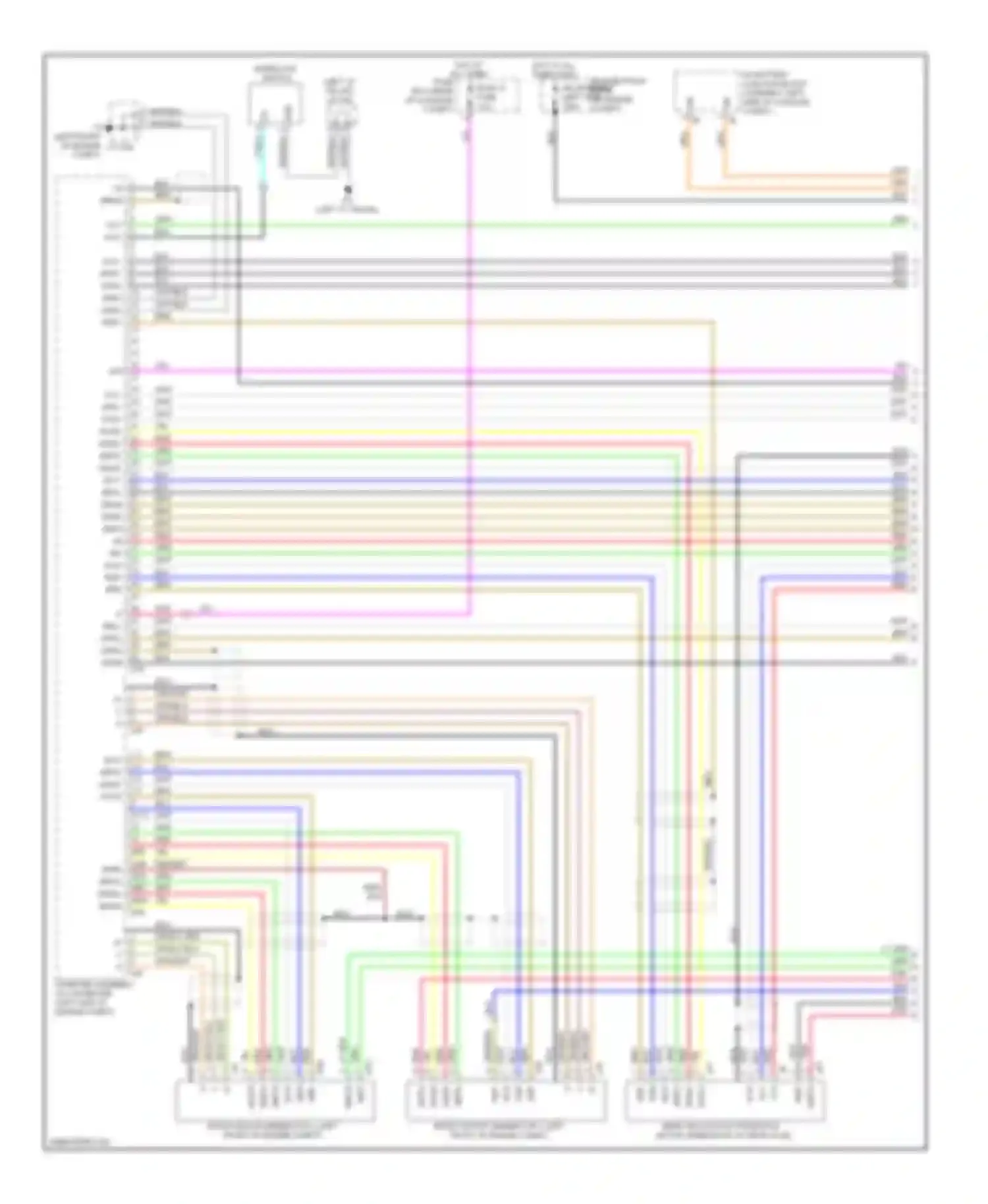 RX Lexus III (2008-2012): Transmission circuit (1 of 3)