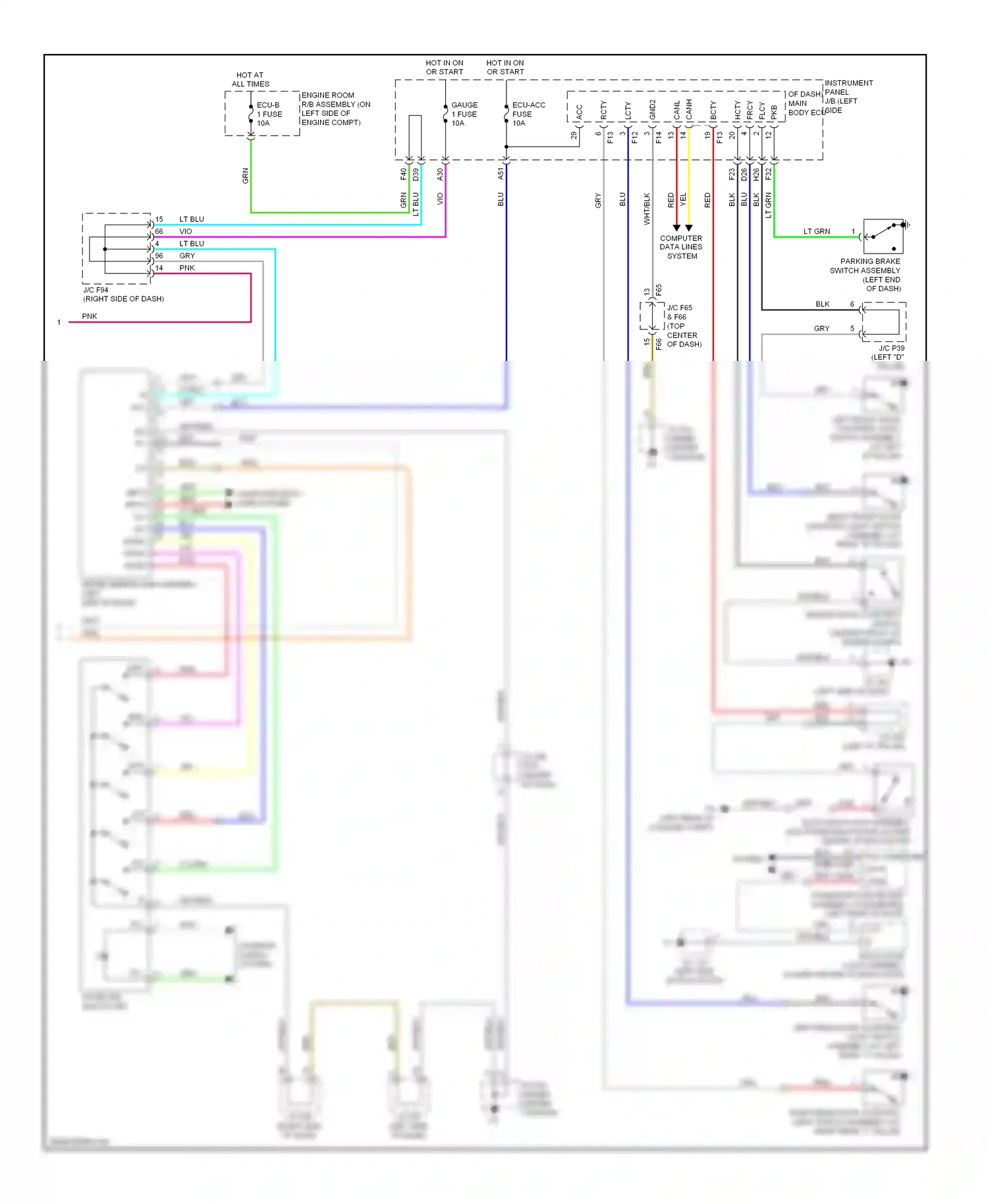 Wiring diagram 8 7 cty for Lexus RX III (2008-2012) (1 of 1)