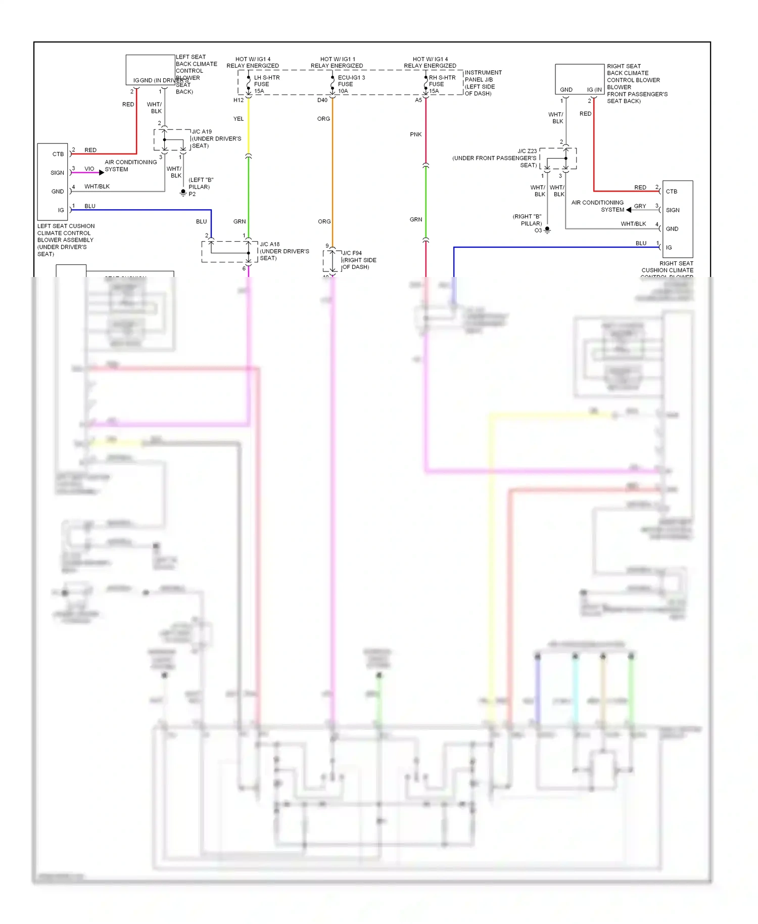Wiring diagram air conditioning system for Lexus RX III (2008-2012) (1 of 6)
