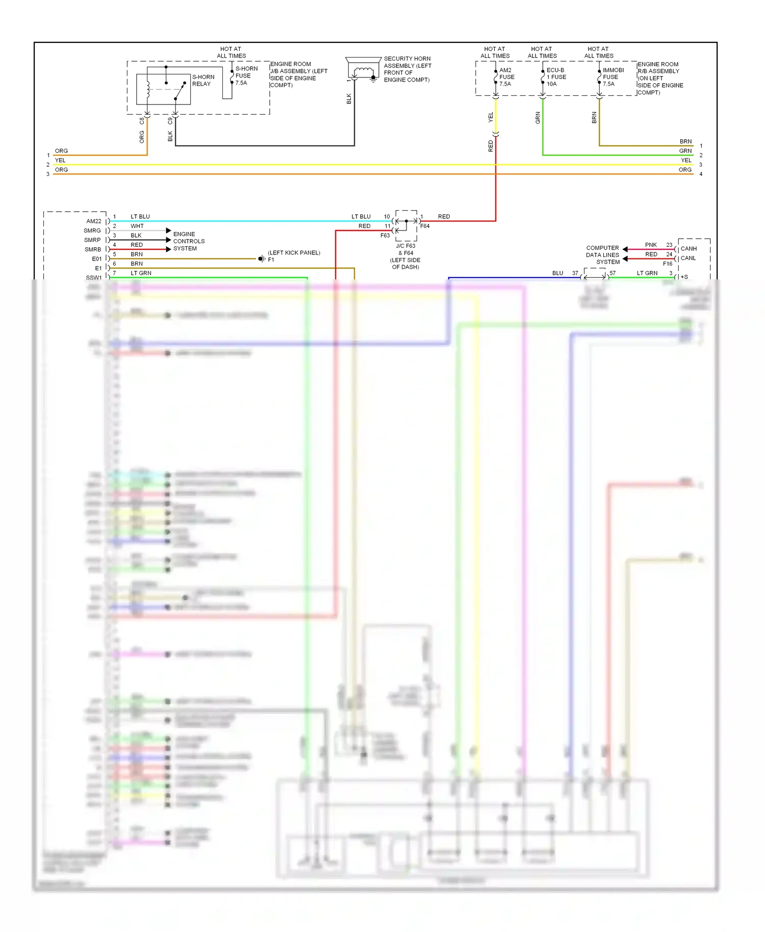 Wiring diagram computer data lines system for Lexus RX III (2008-2012) (9 of 79)