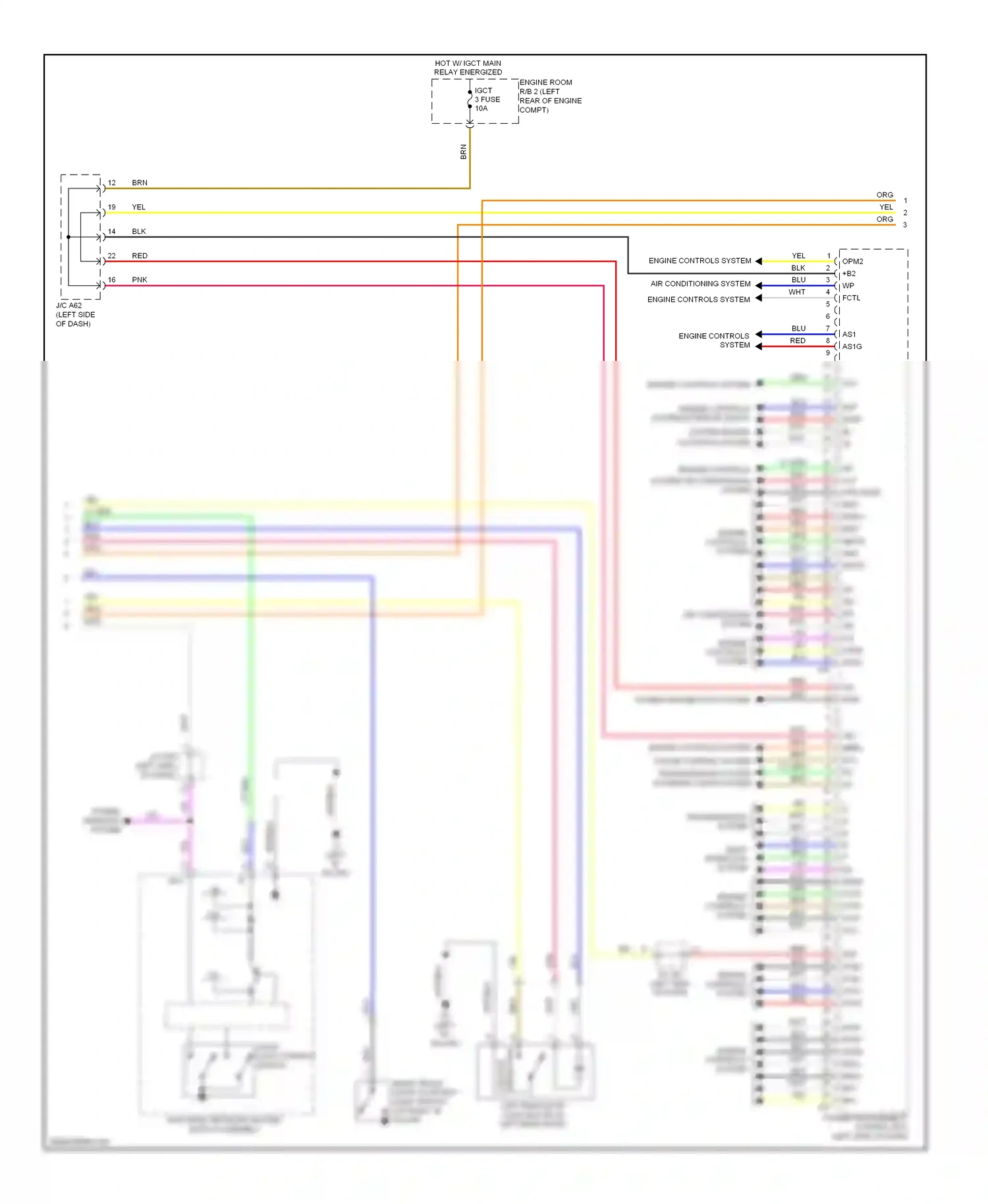 Wiring diagram engine controls system for Lexus RX III (2008-2012) (1 of 6)