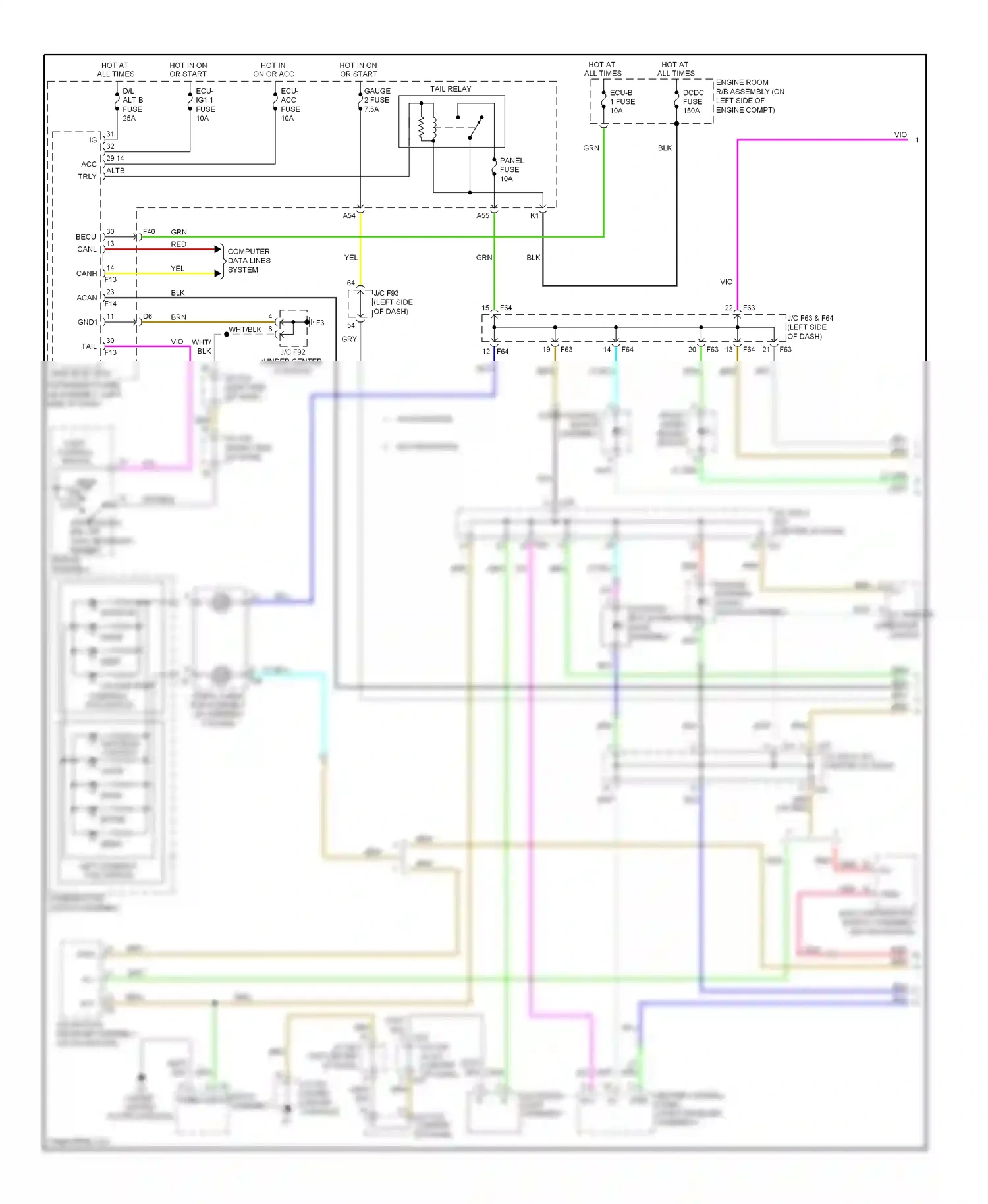 Wiring diagram ill- remote operation switch for Lexus RX III (2008-2012) (1 of 1)