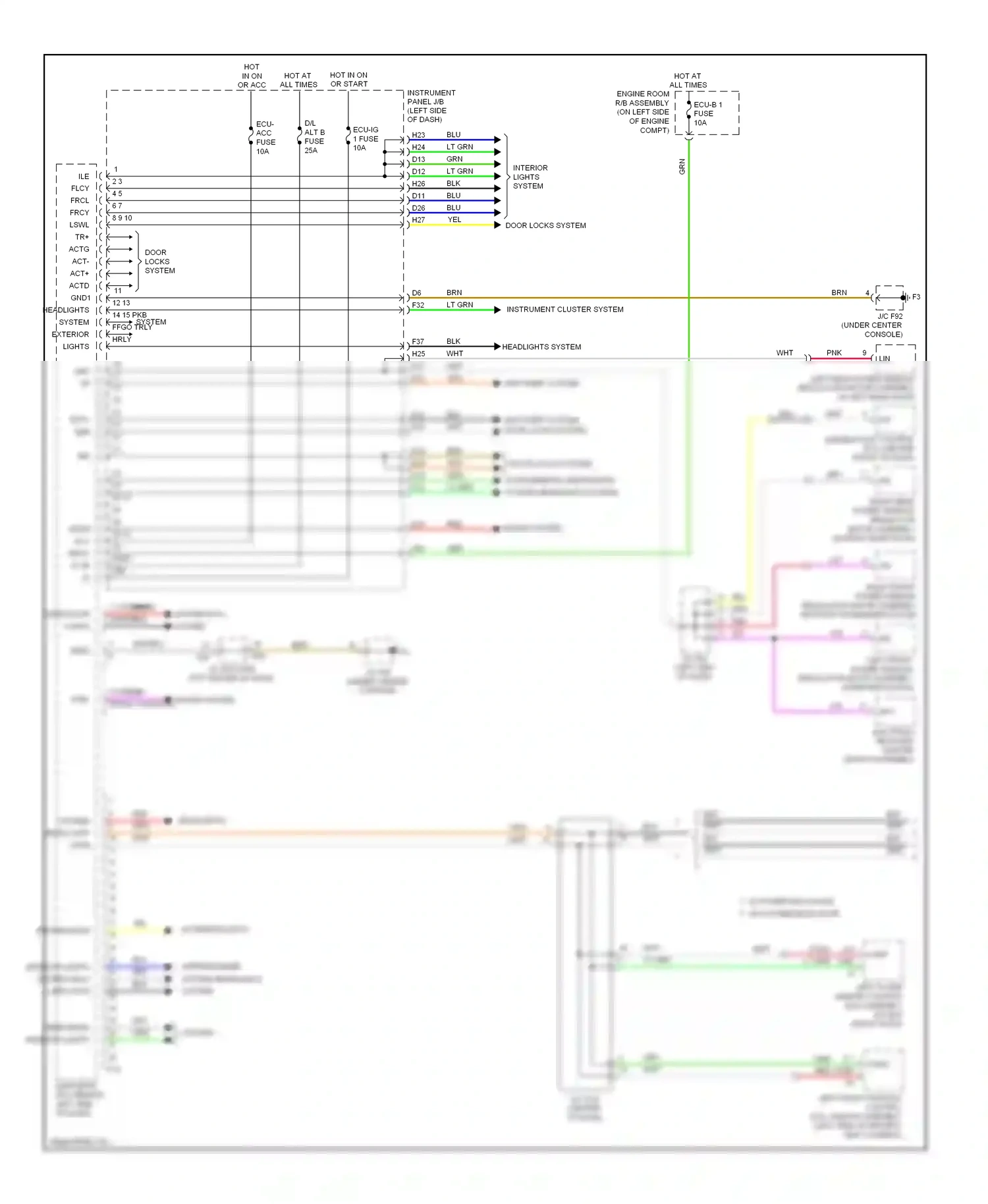 Lexus RX III (2008-2012) ind wiring diagram  (1 of 3)