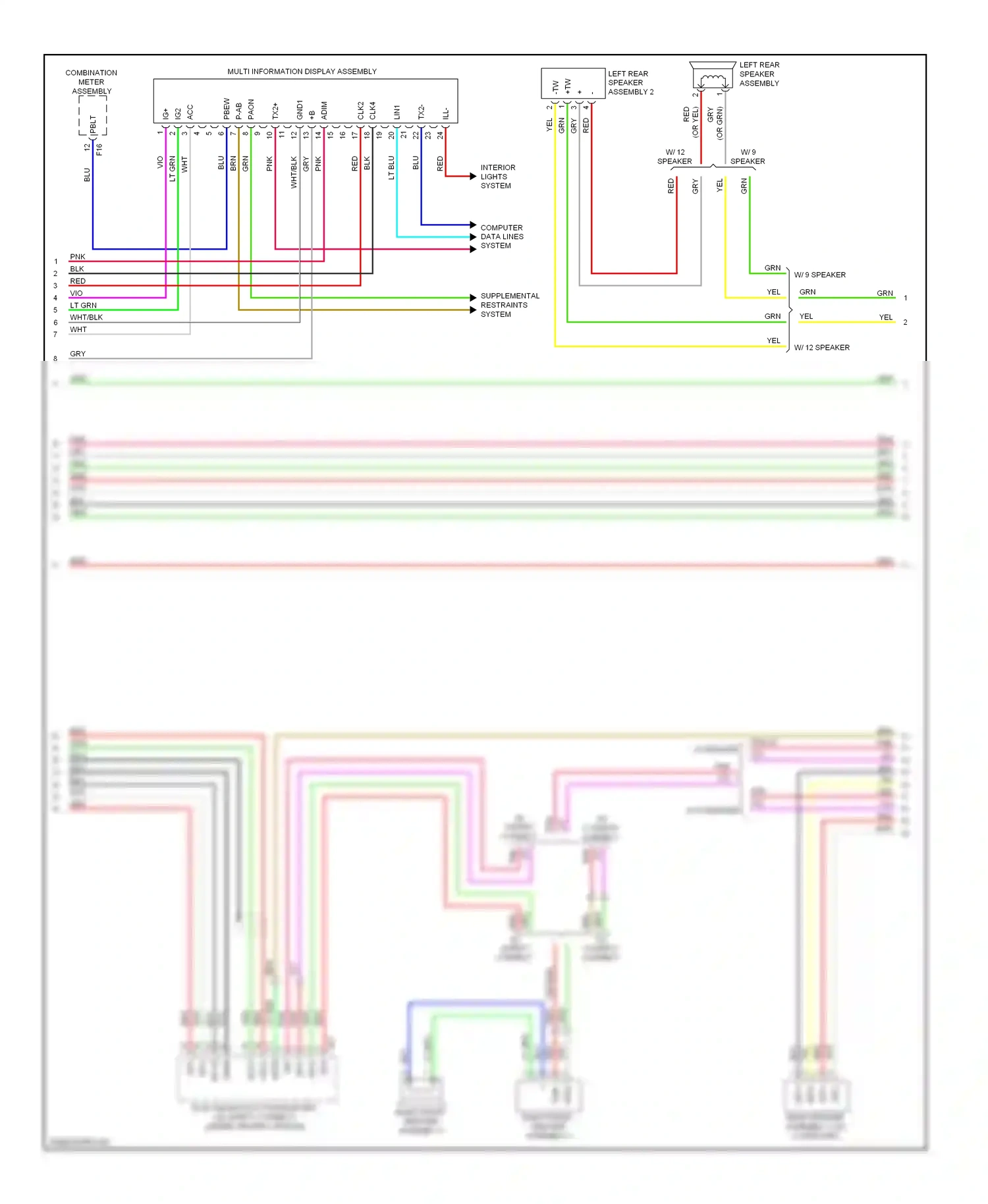 Wiring diagram lt blu for Lexus RX III (2008-2012) (58 of 75)