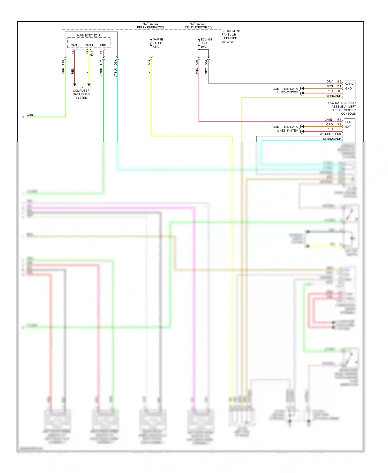 Wiring diagram lt grn for Lexus RX III (2008-2012) (2 of 107)