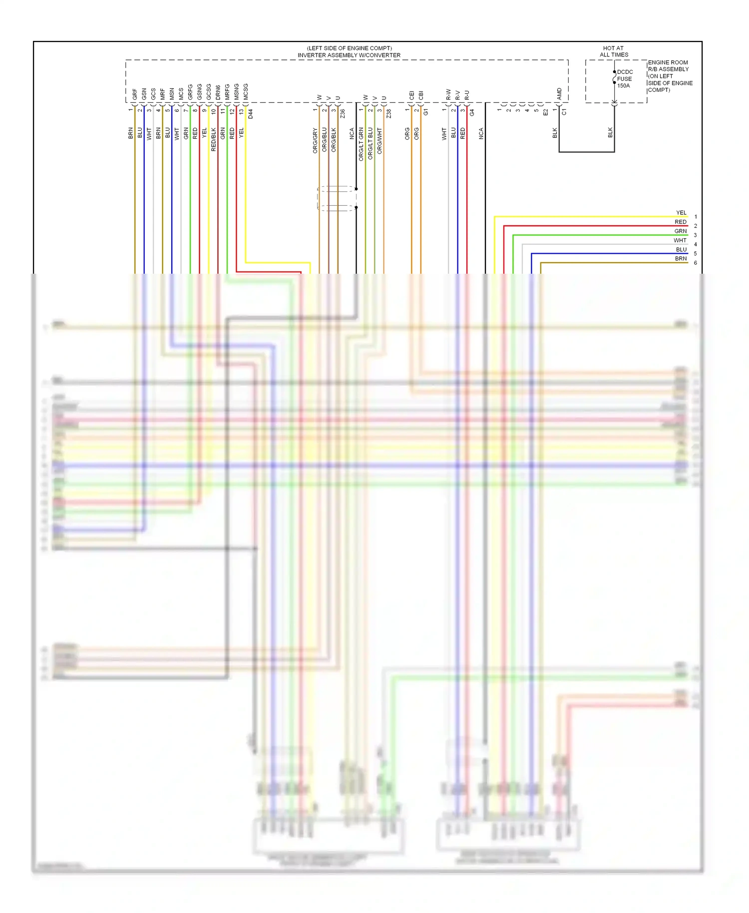 Lexus RX III (2008-2012) mcs wiring diagram  (2 of 2)
