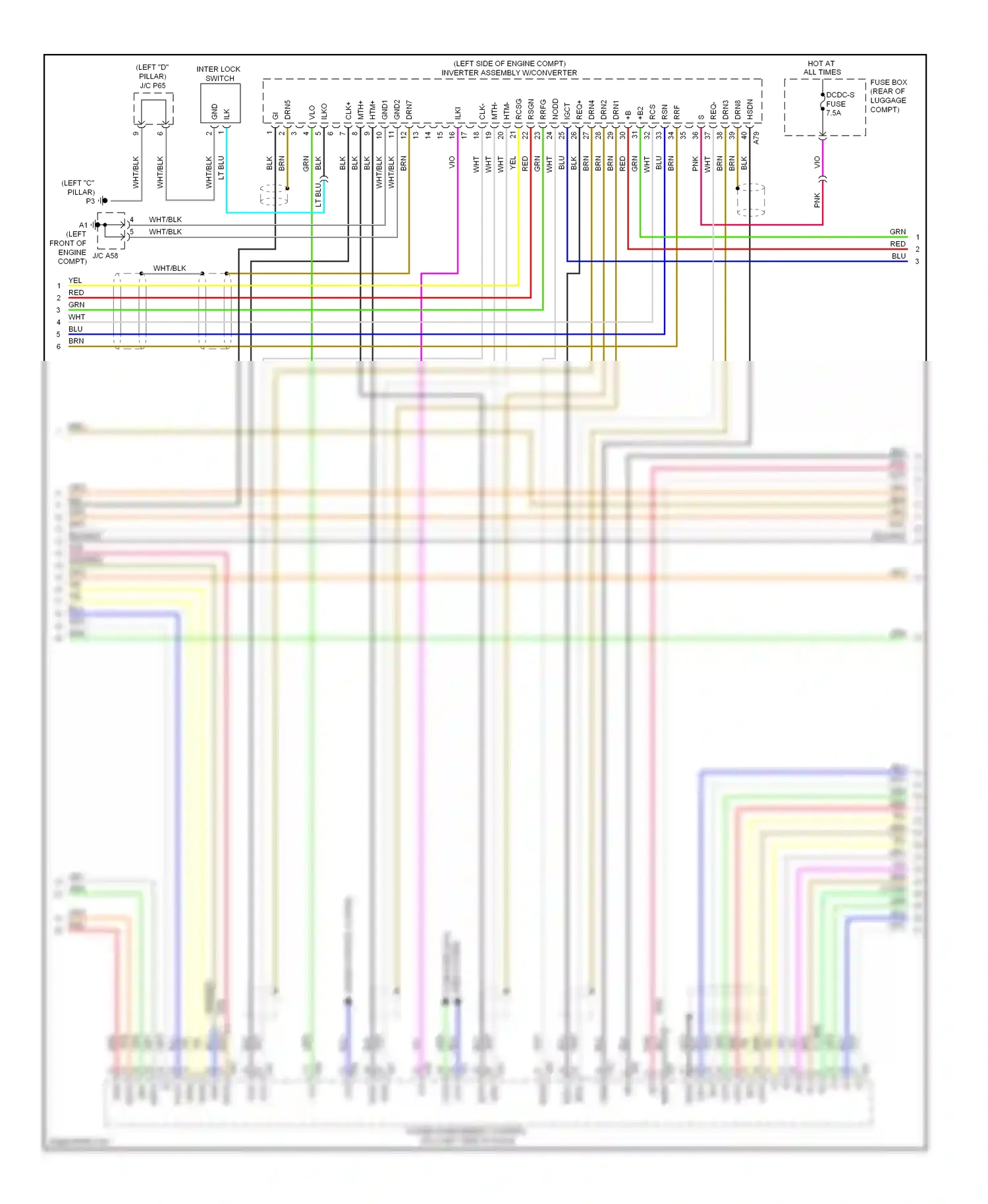 Lexus RX III (2008-2012) nodd wiring diagram  (2 of 2)